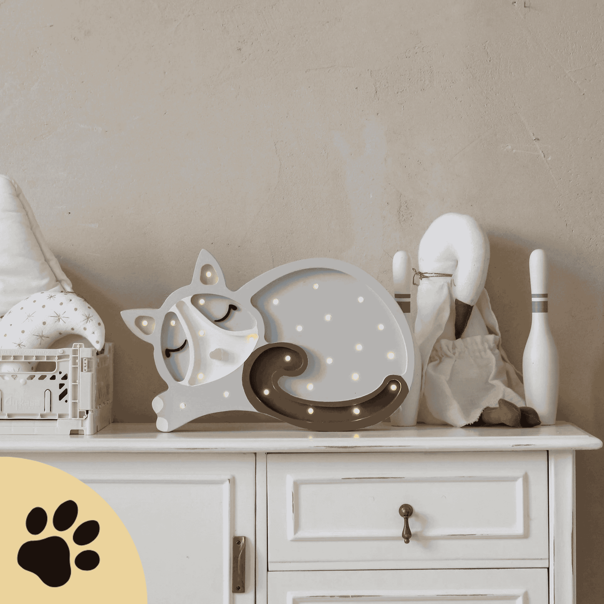 🐱 Little Lights Cat Lamp – handgefertigtes Katzen-Nachtlicht - Sunbeamstore