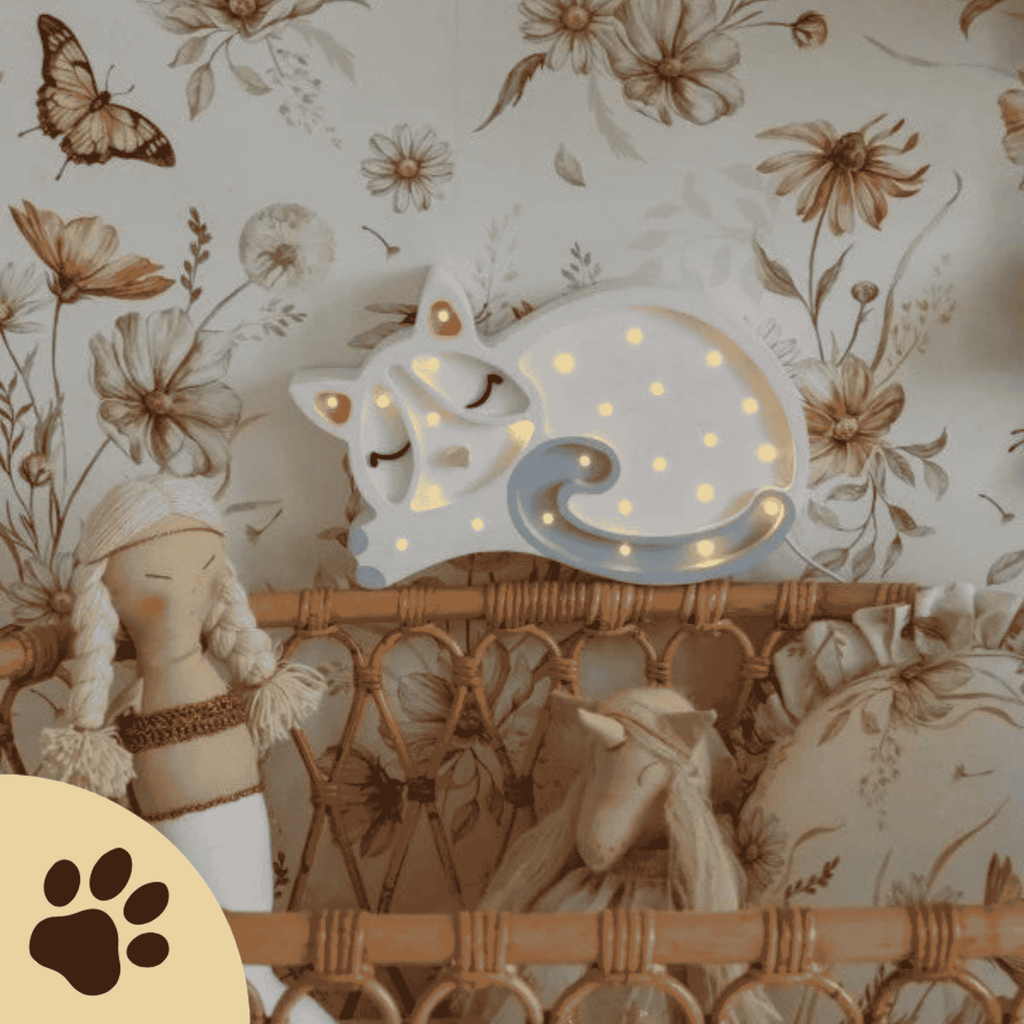 🐱 Little Lights Cat Lamp – handgefertigtes Katzen-Nachtlicht - Sunbeamstore