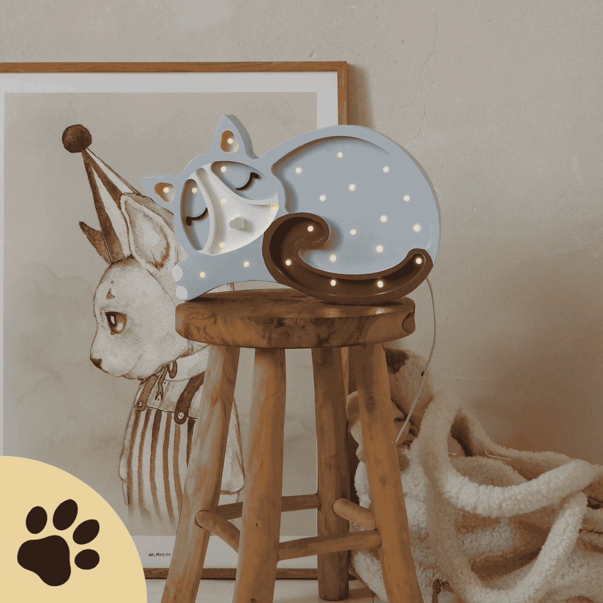 🐱 Little Lights Cat Lamp – handgefertigtes Katzen-Nachtlicht - Sunbeamstore