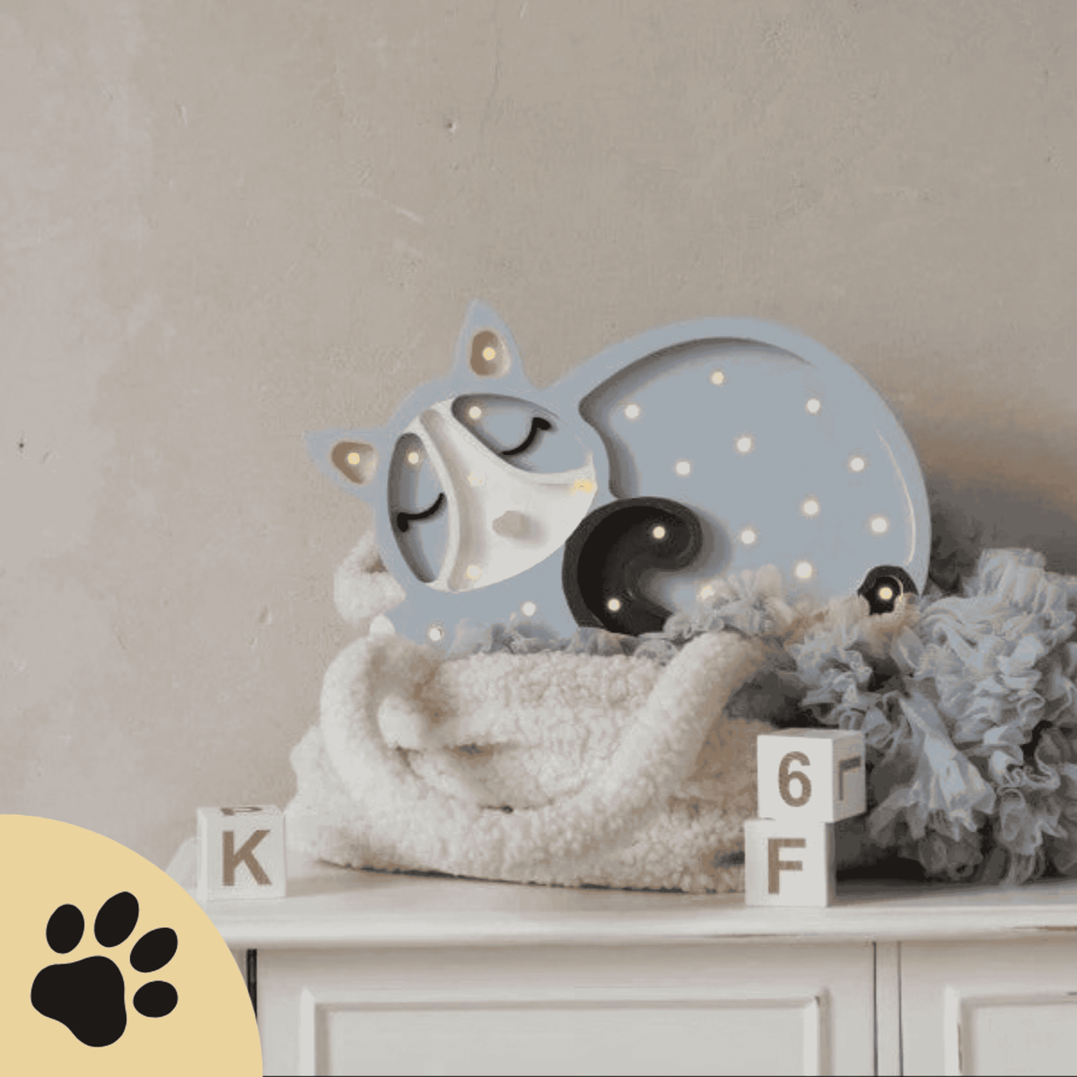 🐱 Little Lights Cat Lamp – handgefertigtes Katzen-Nachtlicht - Sunbeamstore