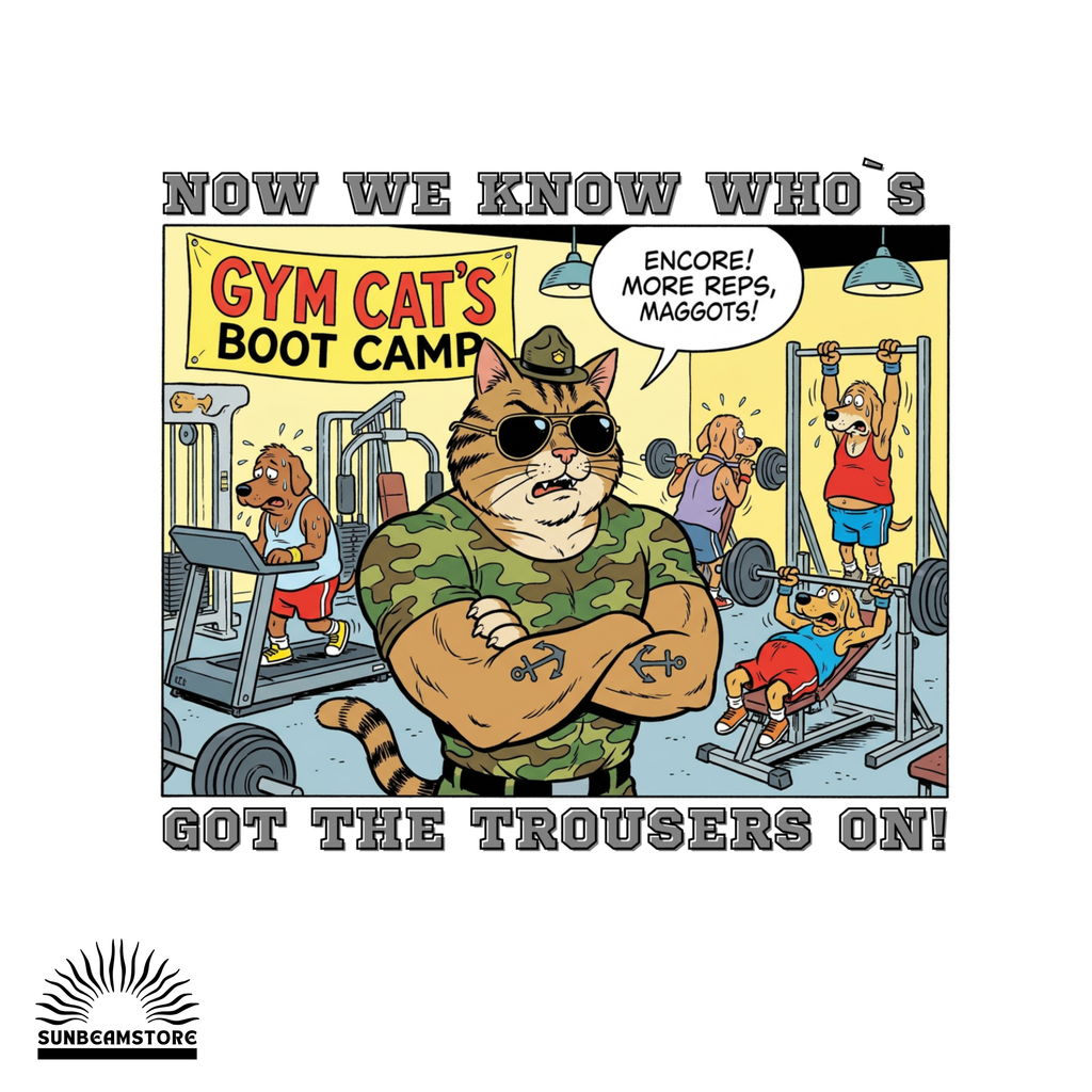 Max the Gym Cat I  – Lustiges Katzen Fitness T-Shirt I Comic Katzen Shirt mit Rückenprint für Gym-Fans und Katzenliebhaber - Premium Unisex Crewneck T-shirt | Bella + Canvas 3001