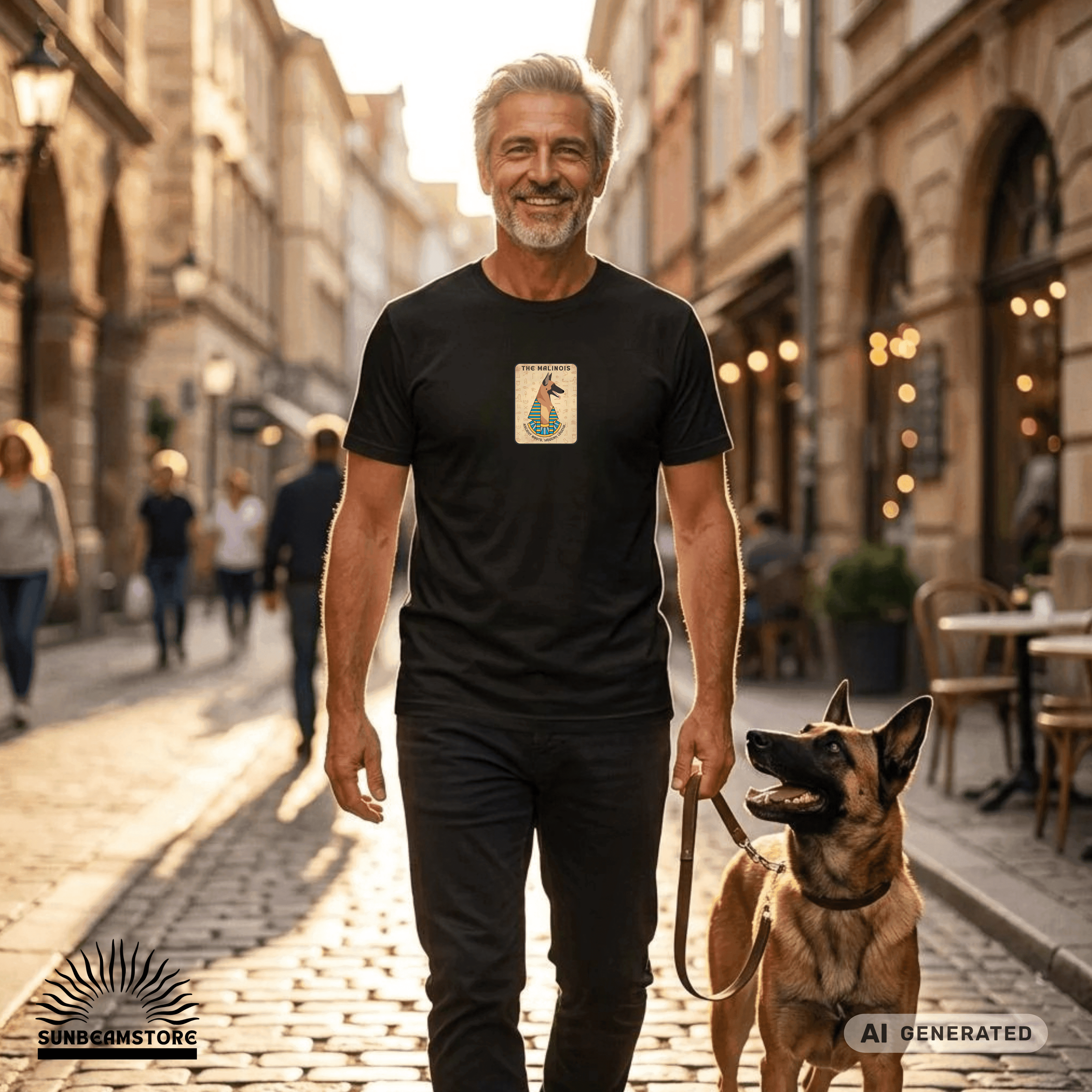 Malinois T-Shirt – Belgischer Schäferhund Shirt, Ancient Roots Modern Legend, K9 Hund Geschenk, Hundesport, Malinois Lover, Working Dog Tee - Sunbeamstore