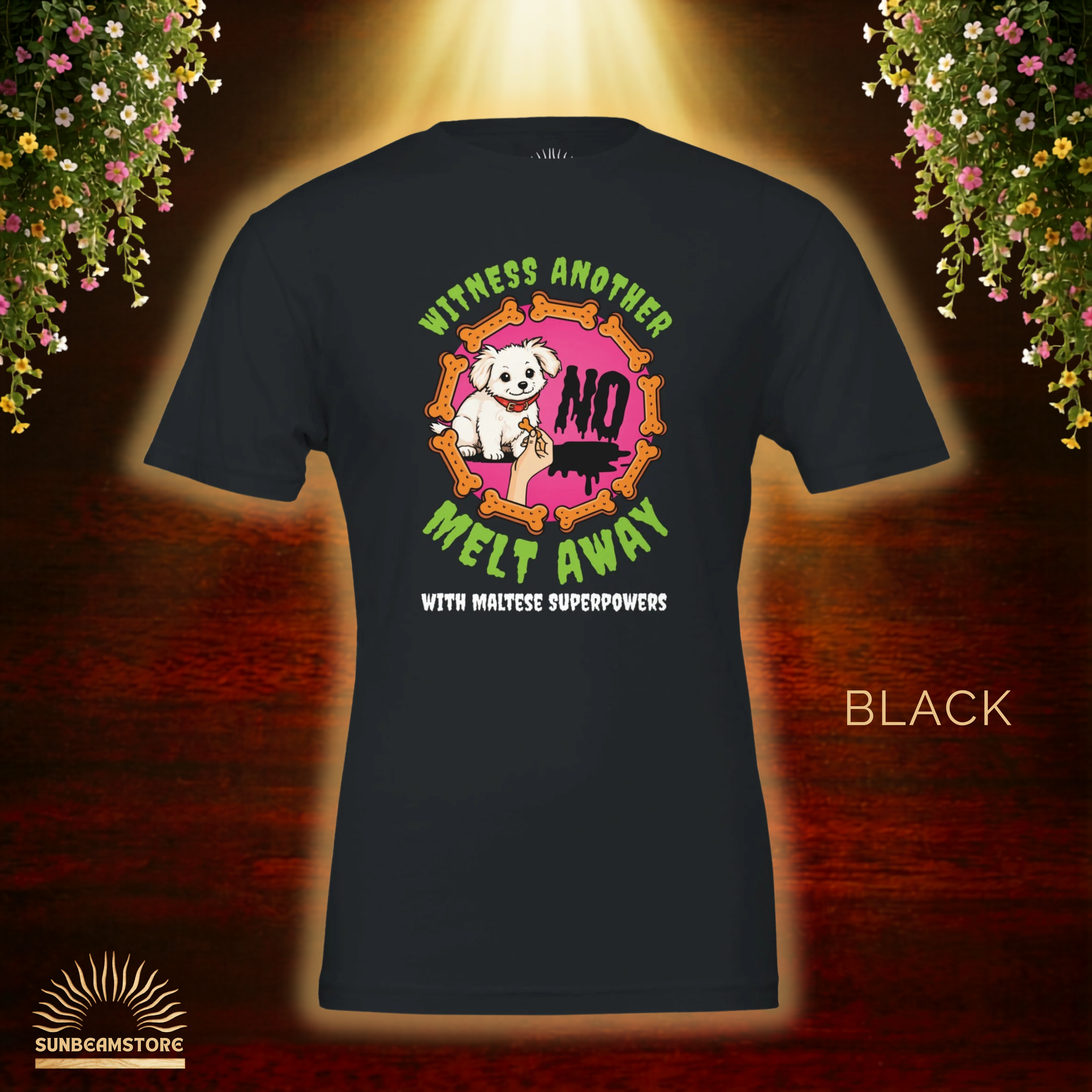 Malteser Hund T-Shirt – Lustiges Hundeshirt „Melt Away“ | Süßes Dog Lover Shirt UnisexPremium Unisex Crewneck T-shirt | Bella + Canvas 3001