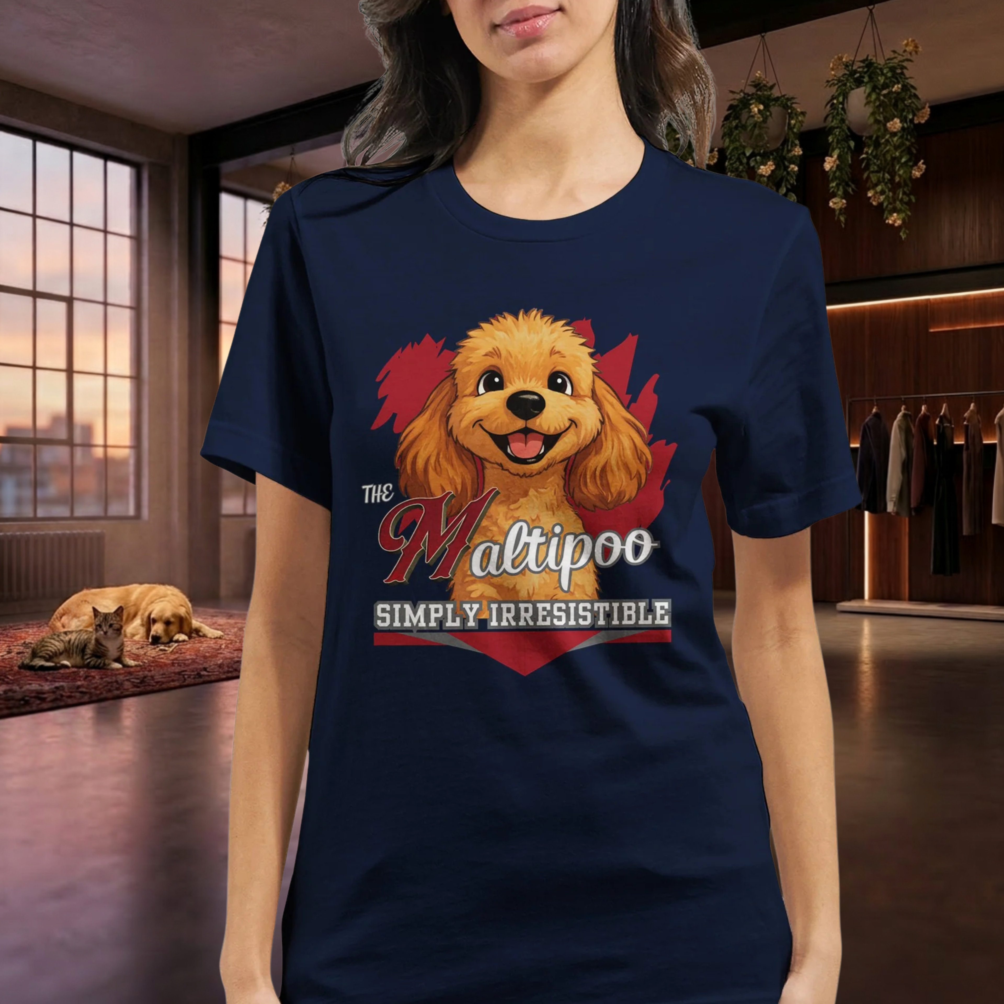 Maltipoo T-Shirt – Süßes Hundeshirt für Maltipoo Fans | Dog Lover Geschenk Premium Unisex Crewneck T-shirt | Bella + Canvas 3001