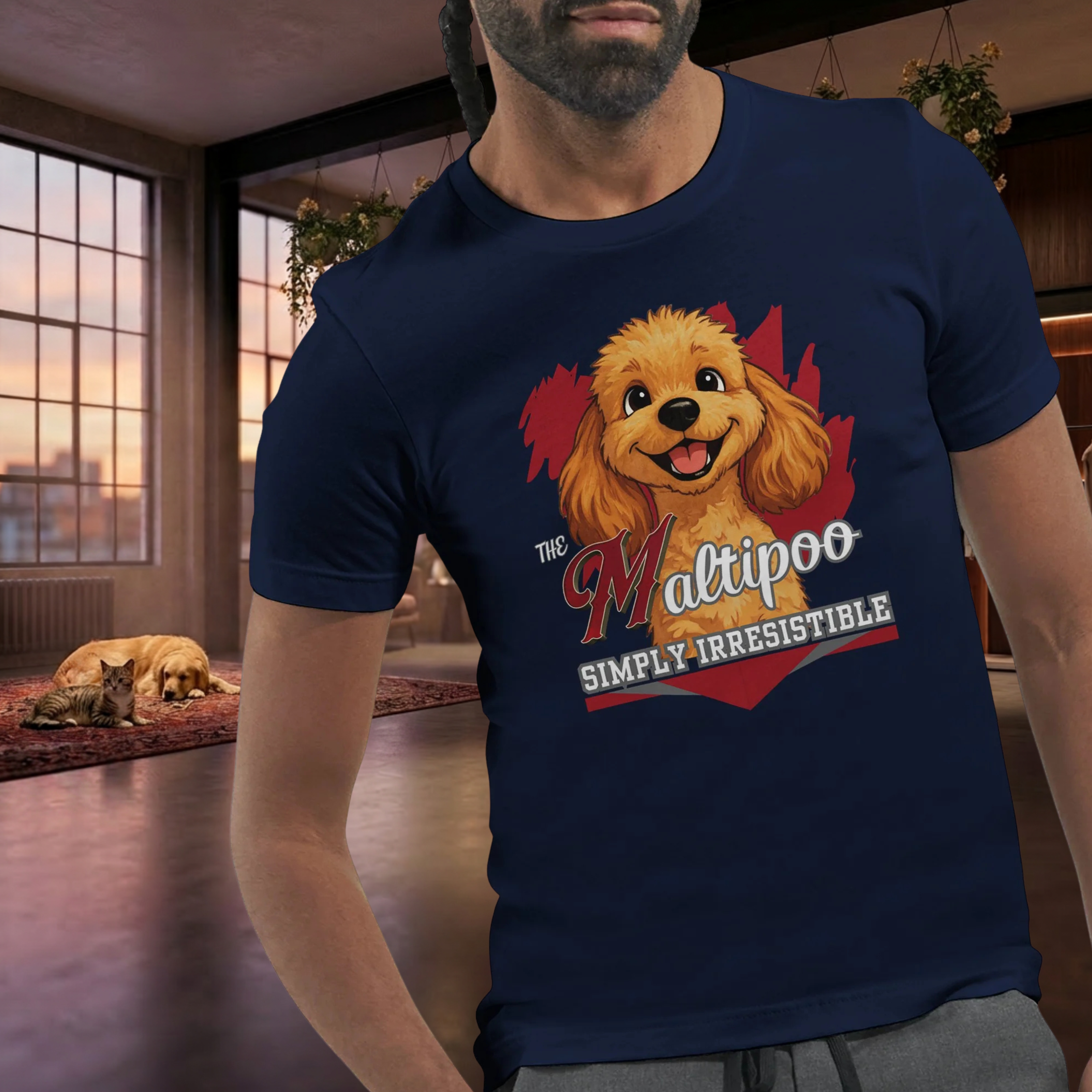 Maltipoo T-Shirt – Süßes Hundeshirt für Maltipoo Fans | Dog Lover Geschenk Premium Unisex Crewneck T-shirt | Bella + Canvas 3001