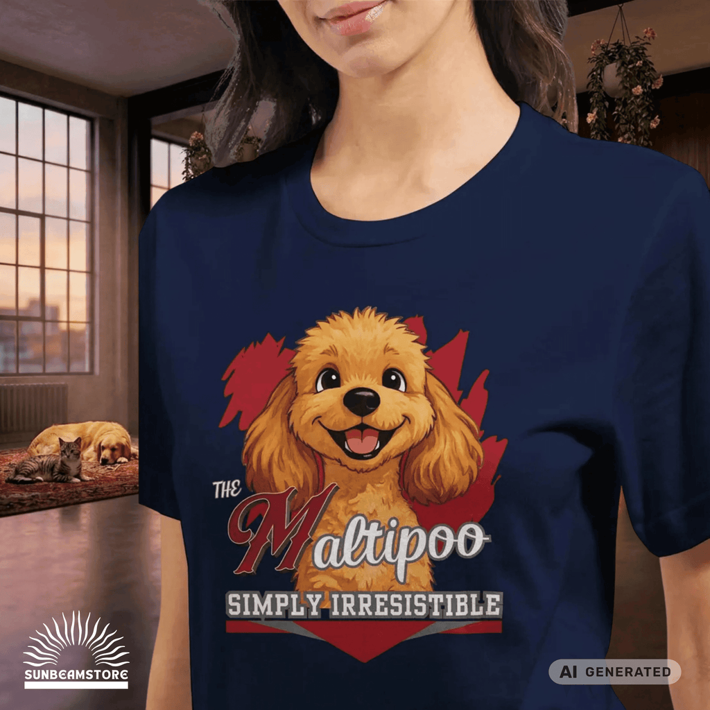 Maltipoo T-Shirt – Süßes Hundeshirt für Maltipoo Fans | Dog Lover Geschenk Premium Unisex Crewneck T-shirt | Bella + Canvas 3001 - Sunbeamstore