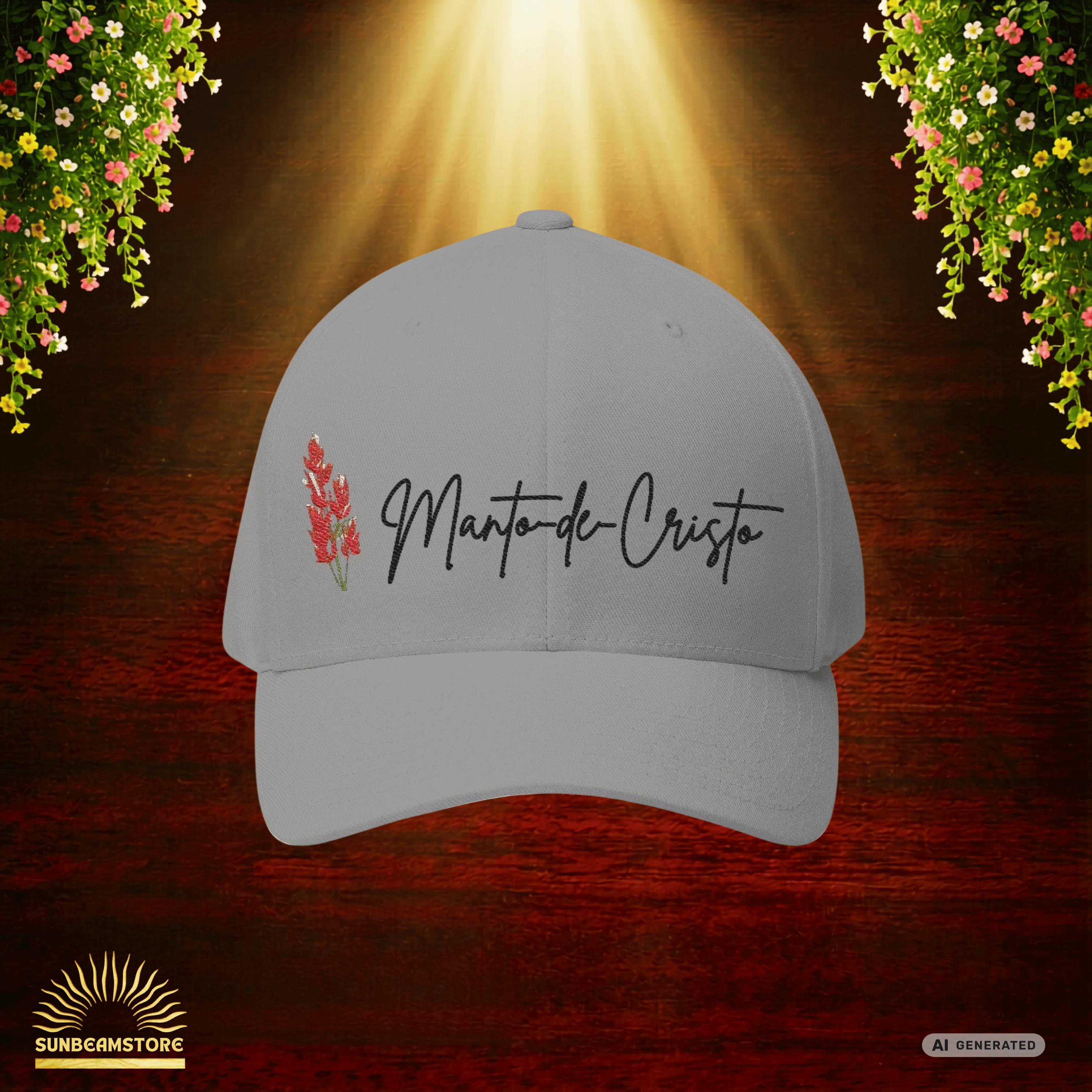 🌺 Manto de Cristo Botanical Cap – Tropical Plant Collection - Sunbeamstore