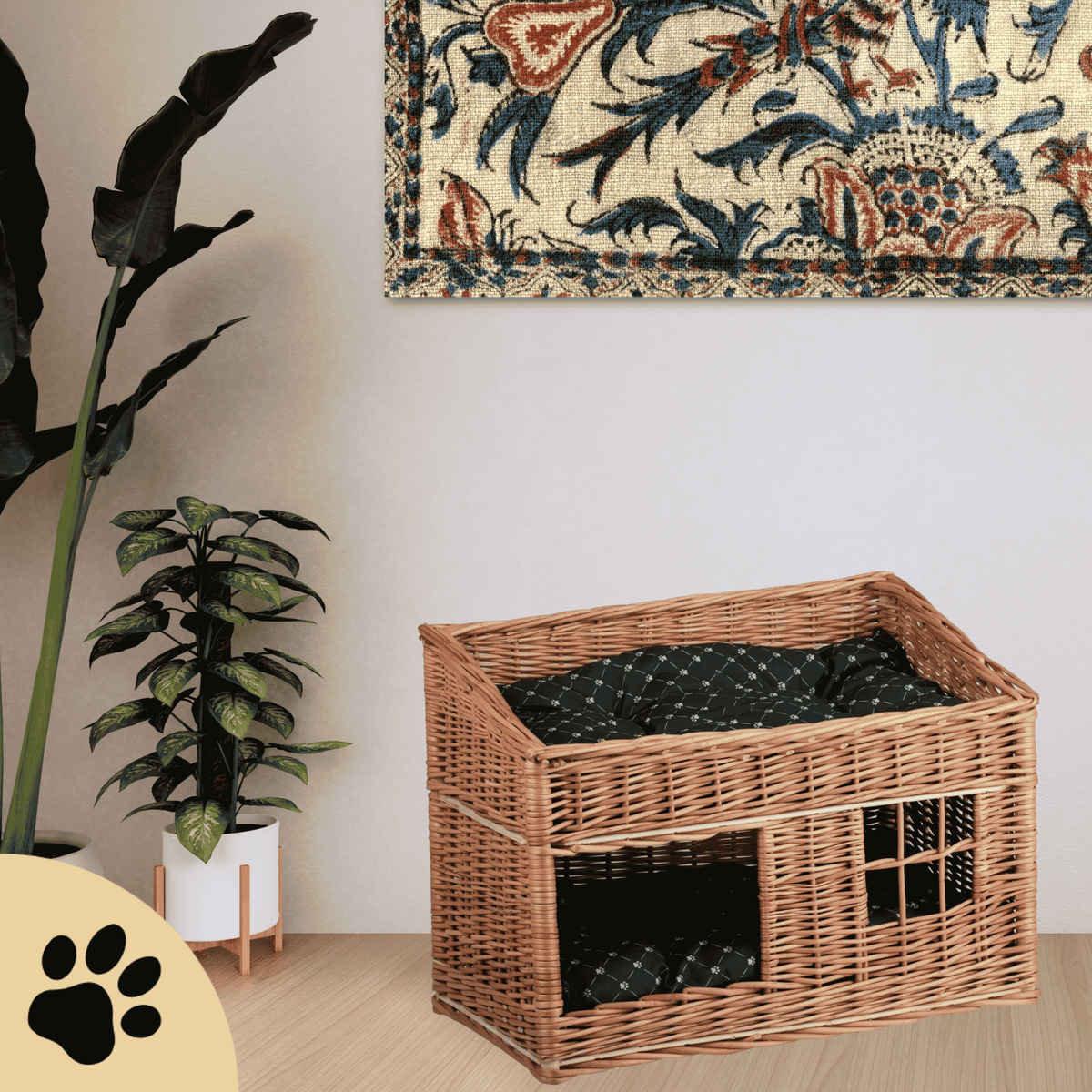Estrella Wicker Cat House - Sunbeamstore