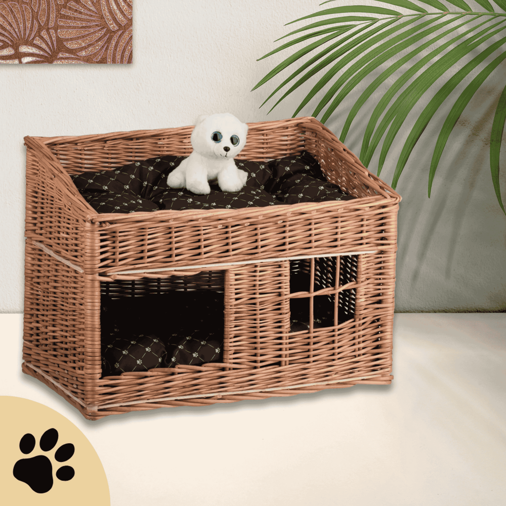 Estrella Wicker Cat House - Sunbeamstore
