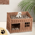 Estrella Wicker Cat House - Sunbeamstore