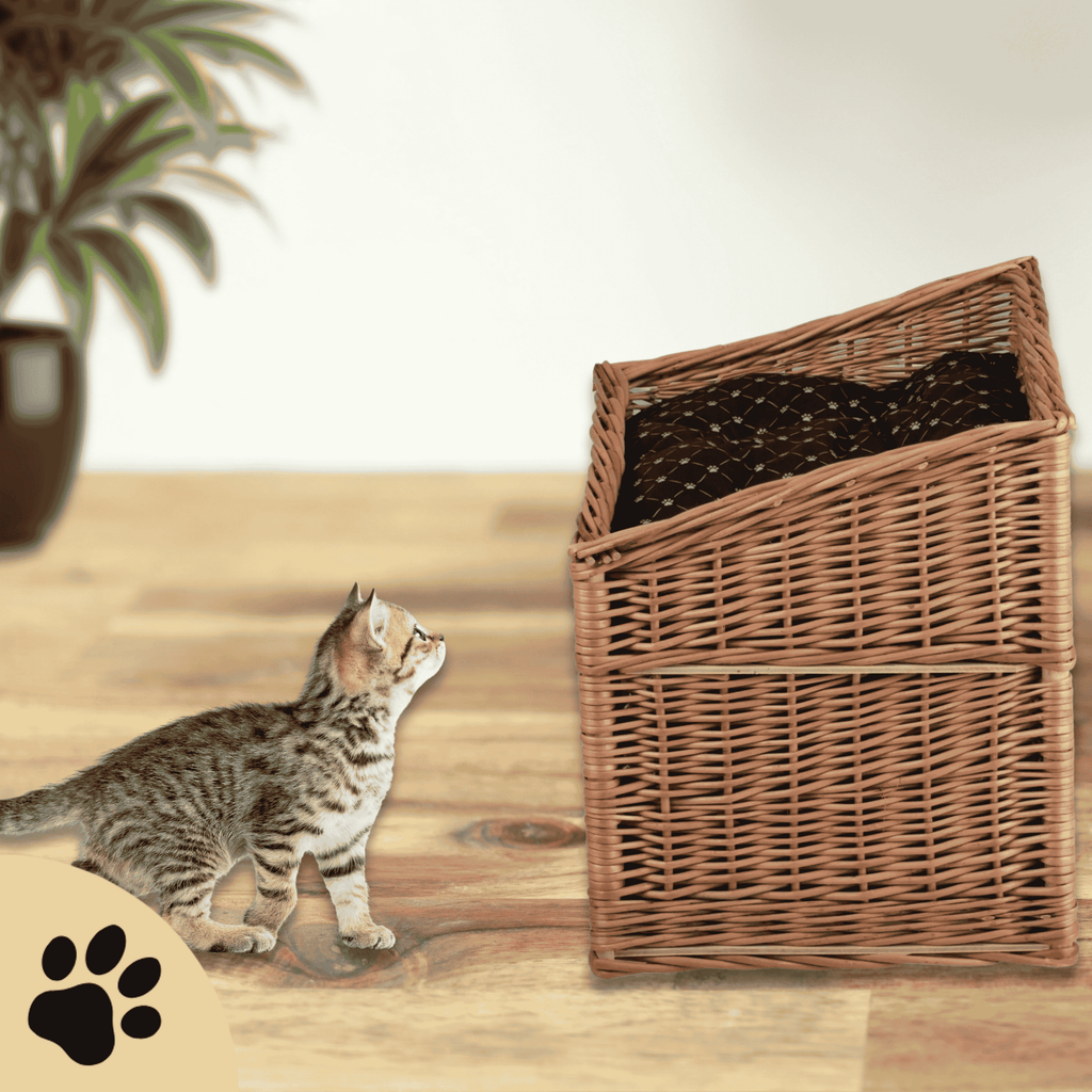 Estrella Wicker Cat House - Sunbeamstore