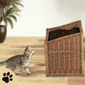 Estrella Wicker Cat House - Sunbeamstore