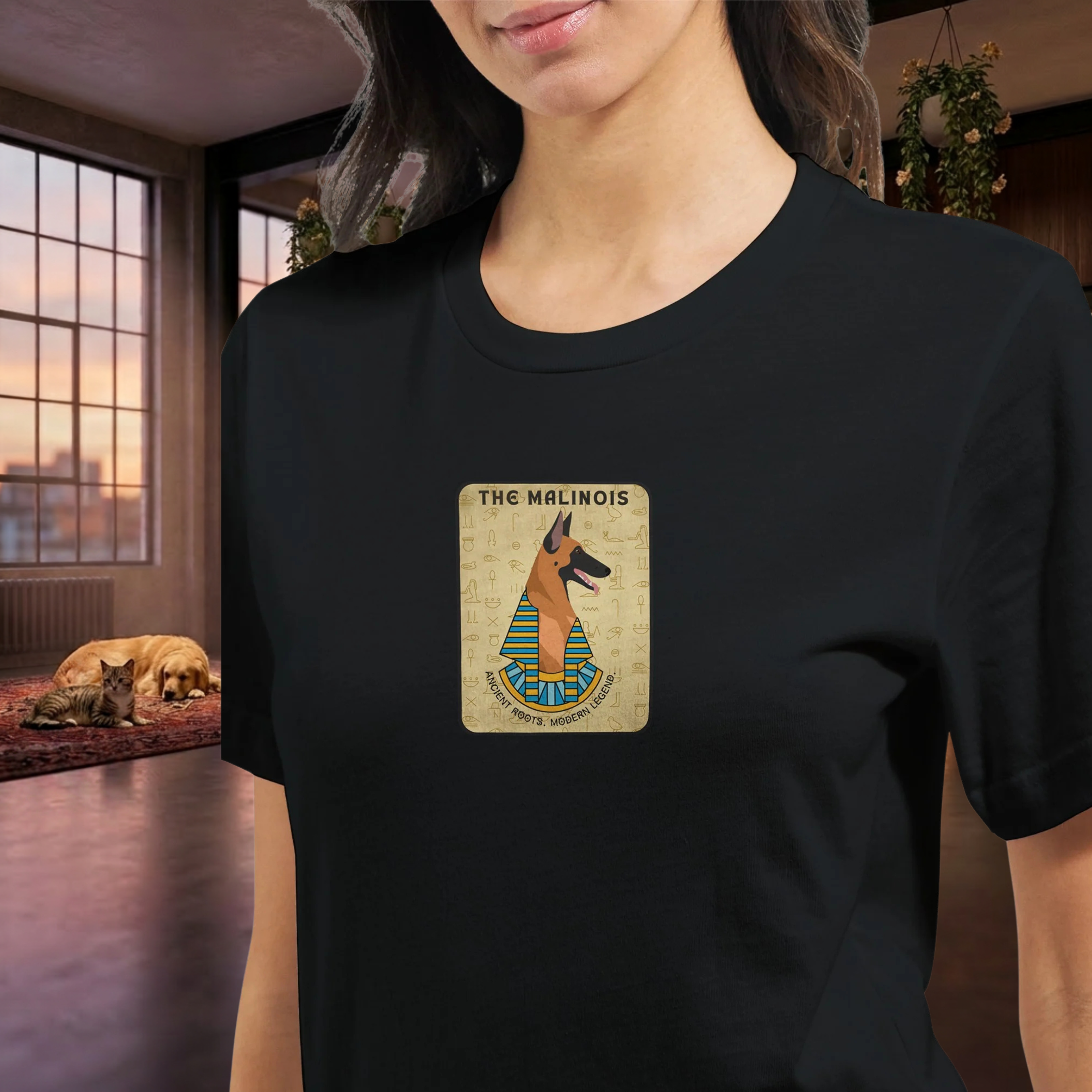 Malinois T-Shirt – Belgischer Schäferhund Shirt, Ancient Roots Modern Legend, K9 Hund Geschenk, Hundesport, Malinois Lover, Working Dog Tee
