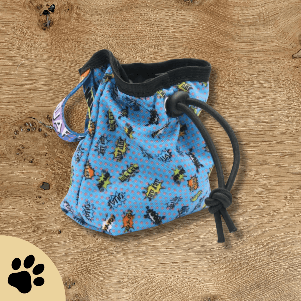 Dog treat Bag - Blue Graffiti - Sunbeamstore