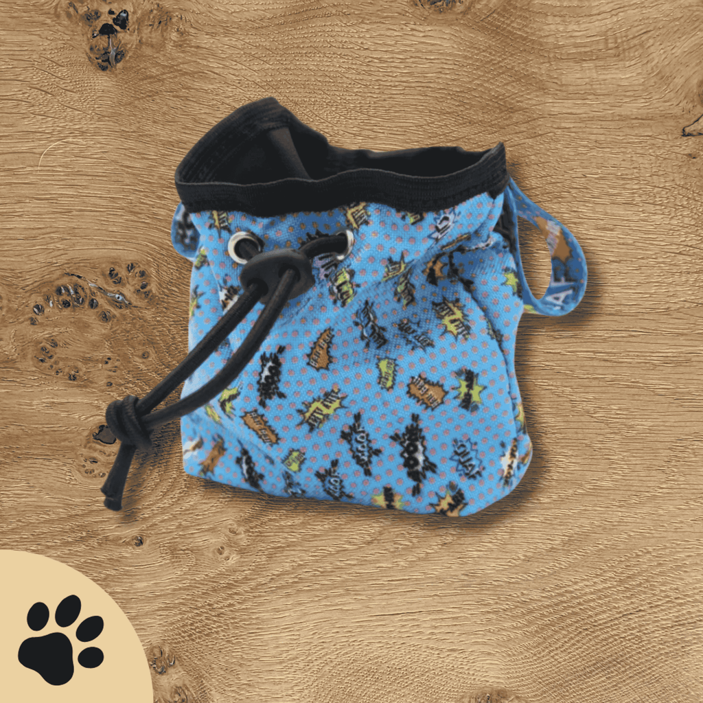 Dog treat Bag - Blue Graffiti - Sunbeamstore