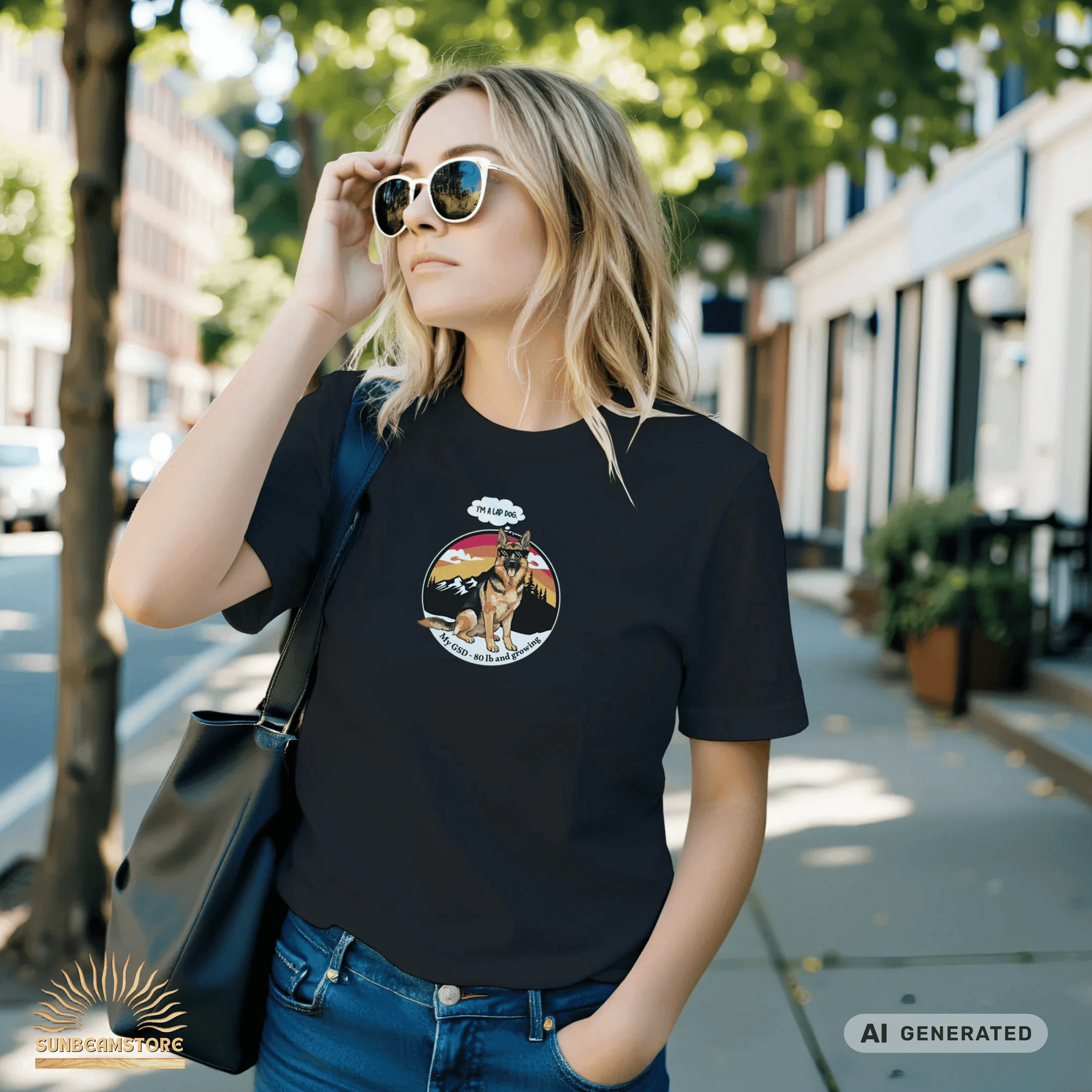 Schäferhund Shirt – Stylisches GSD T-Shirt für Hundeliebhaber Premium Unisex Crewneck T-shirt | Bella + Canvas 3001 - Sunbeamstore