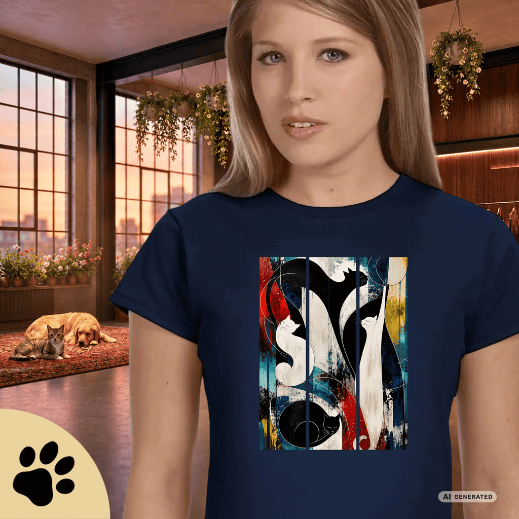 Nocturne for Four Cats – Art Edition T-Shirt - Sunbeamstore