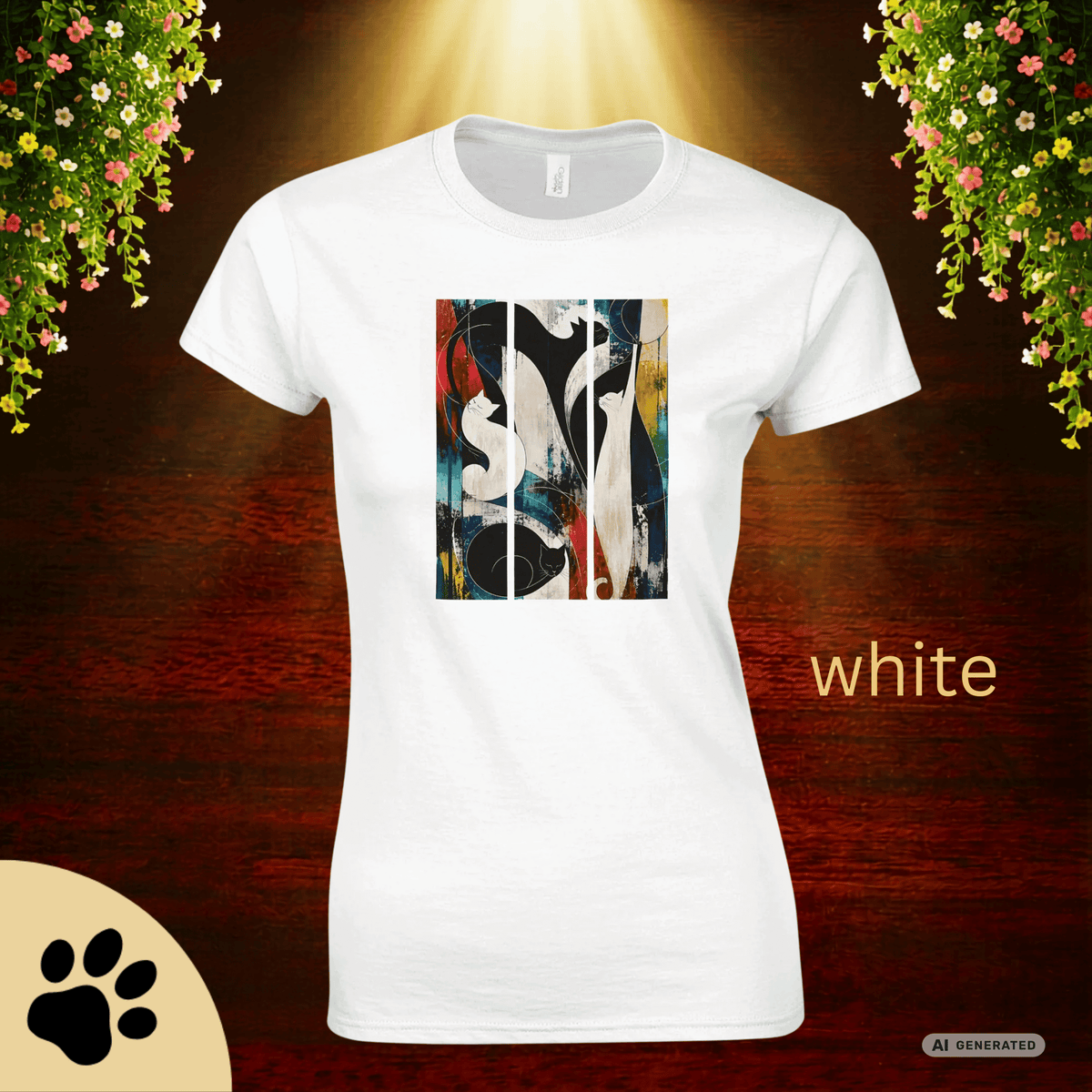 Nocturne for Four Cats – Art Edition T-Shirt - Sunbeamstore