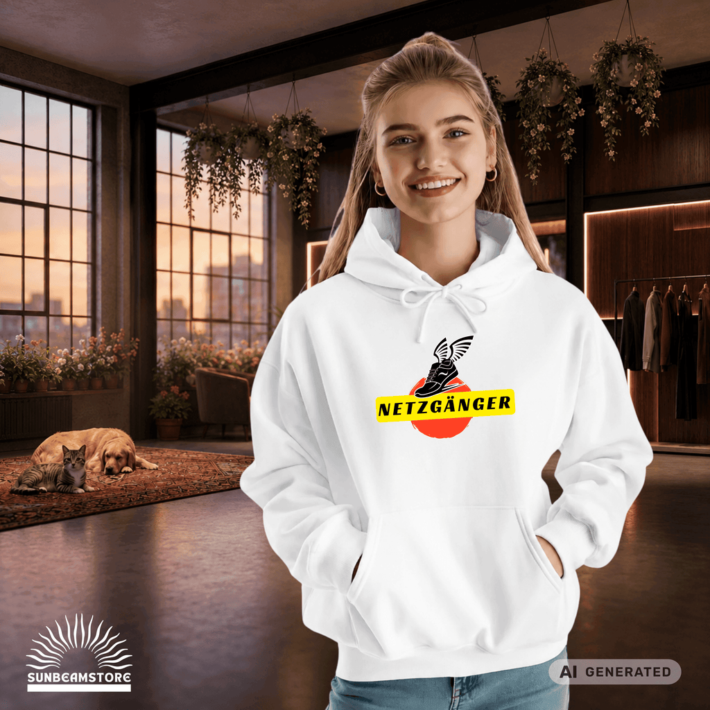 Netzgänger mehrfarbiger Premium Unisex Pullover Hoodie | JustHoods JH001 - Sunbeamstore