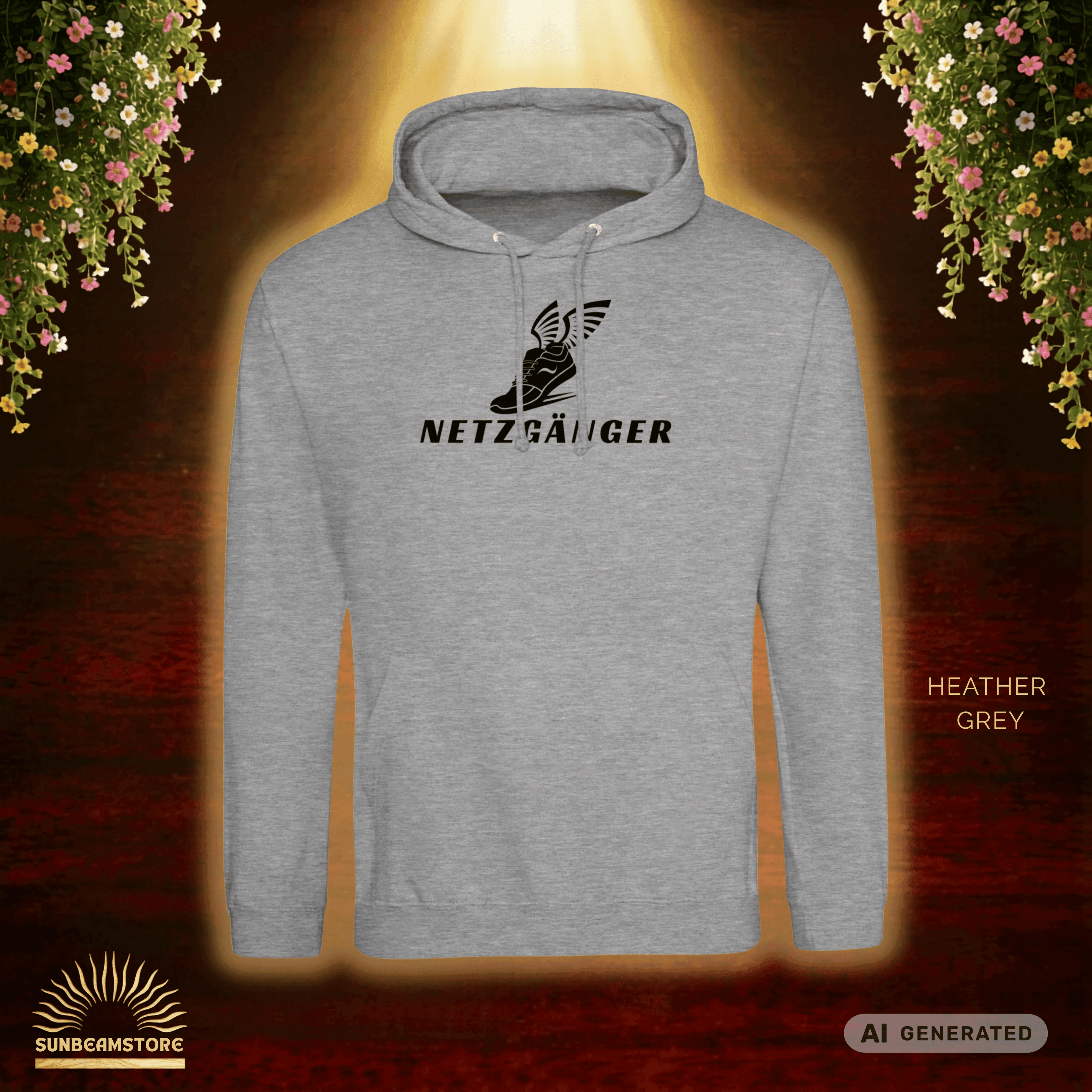 Netzgänger Tennis Fun Hoodie Premium Unisex Pullover Hoodie | JustHoods JH001 - Sunbeamstore