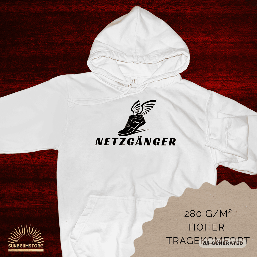 Netzgänger Tennis Fun Hoodie Premium Unisex Pullover Hoodie | JustHoods JH001 - Sunbeamstore