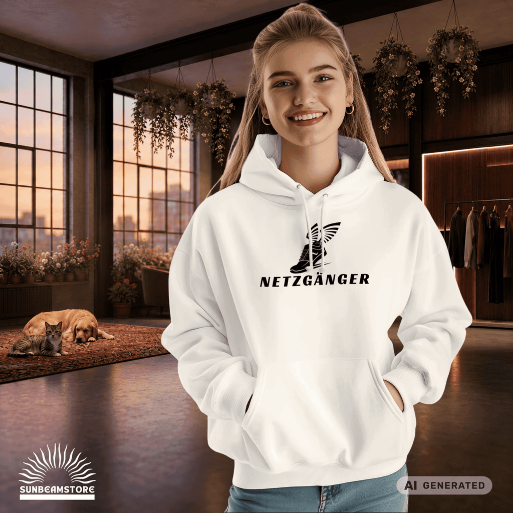 Netzgänger Tennis Fun Hoodie Premium Unisex Pullover Hoodie | JustHoods JH001 - Sunbeamstore