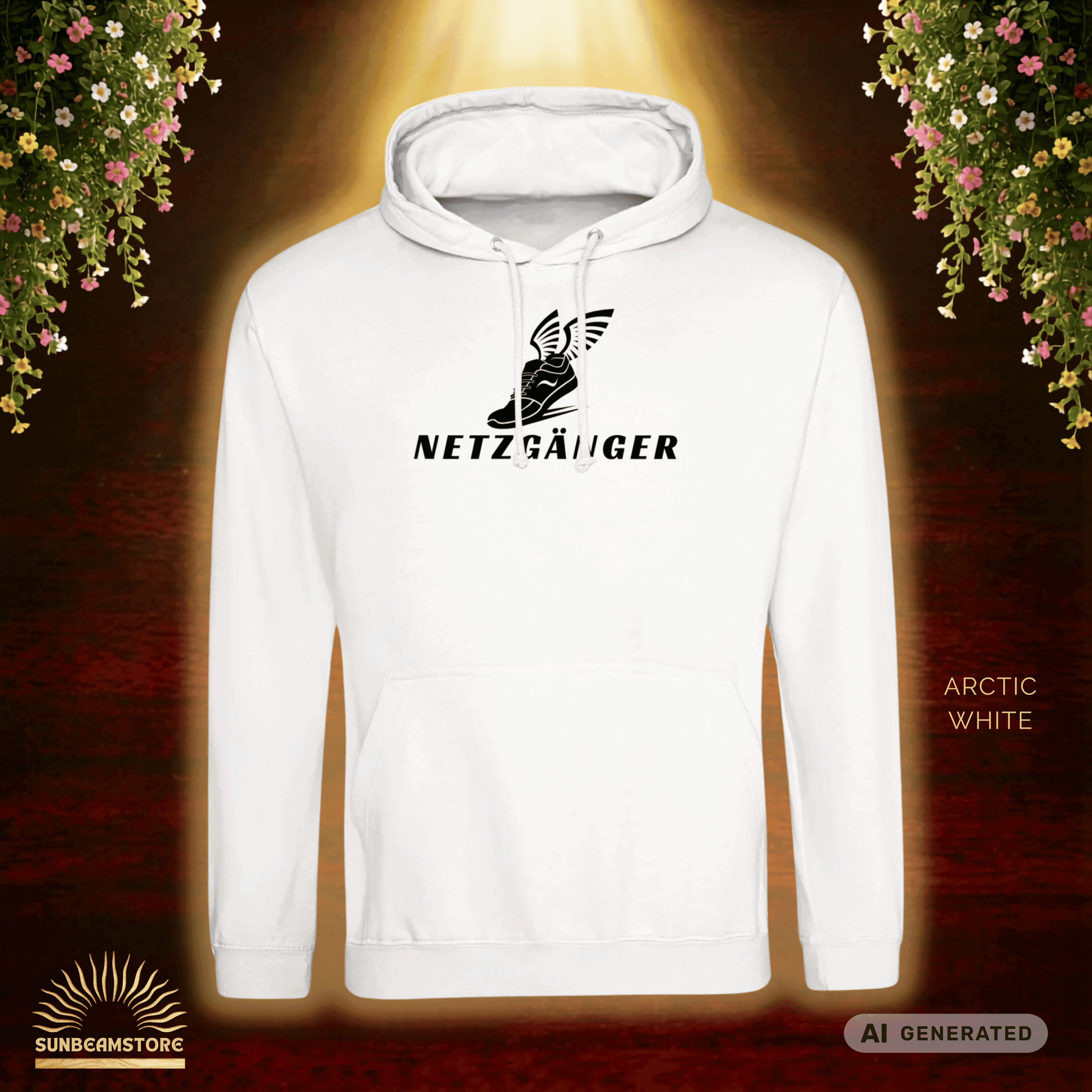 Netzgänger Tennis Fun Hoodie Premium Unisex Pullover Hoodie | JustHoods JH001 - Sunbeamstore