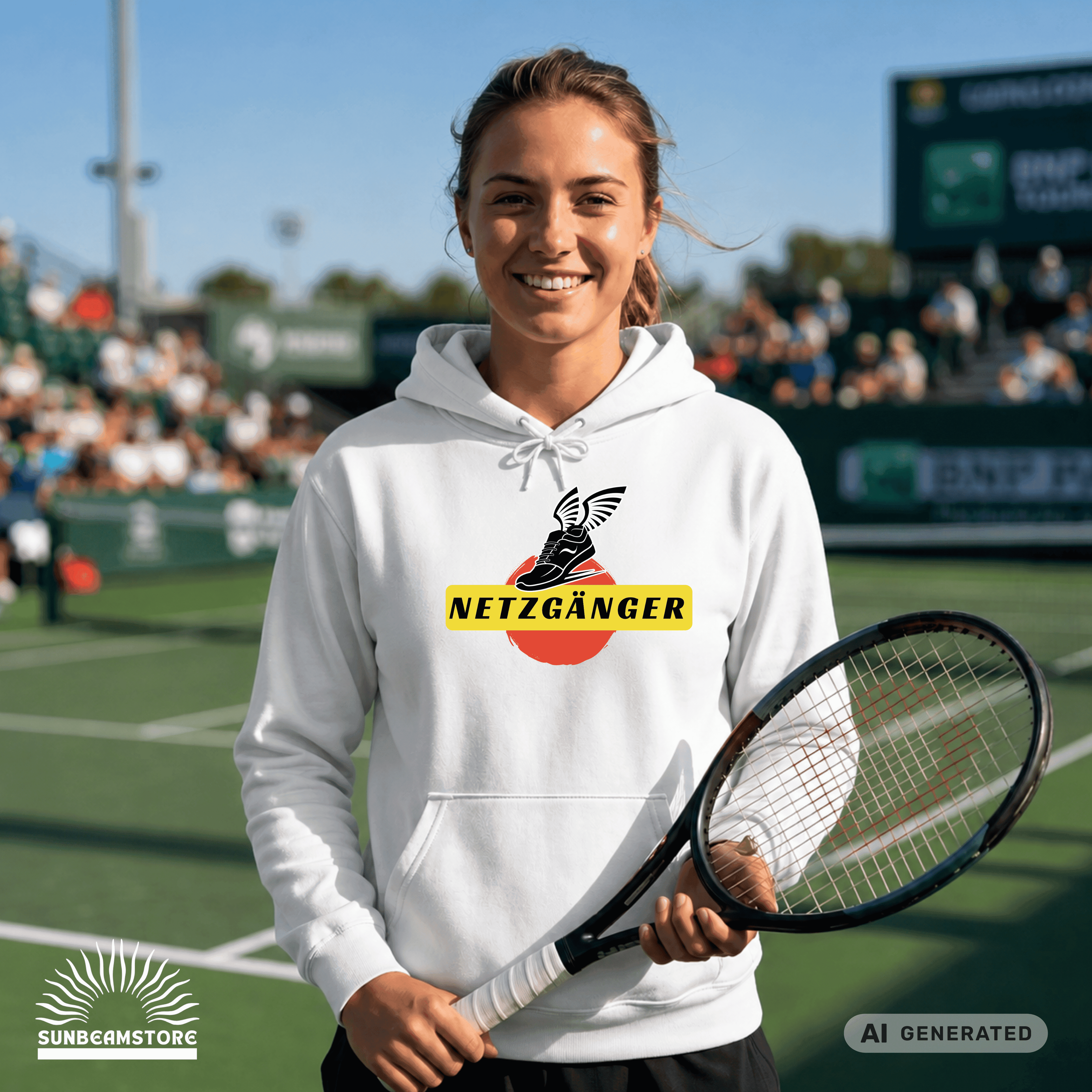 Netzgänger mehrfarbiger Premium Unisex Pullover Hoodie | JustHoods JH001 - Sunbeamstore