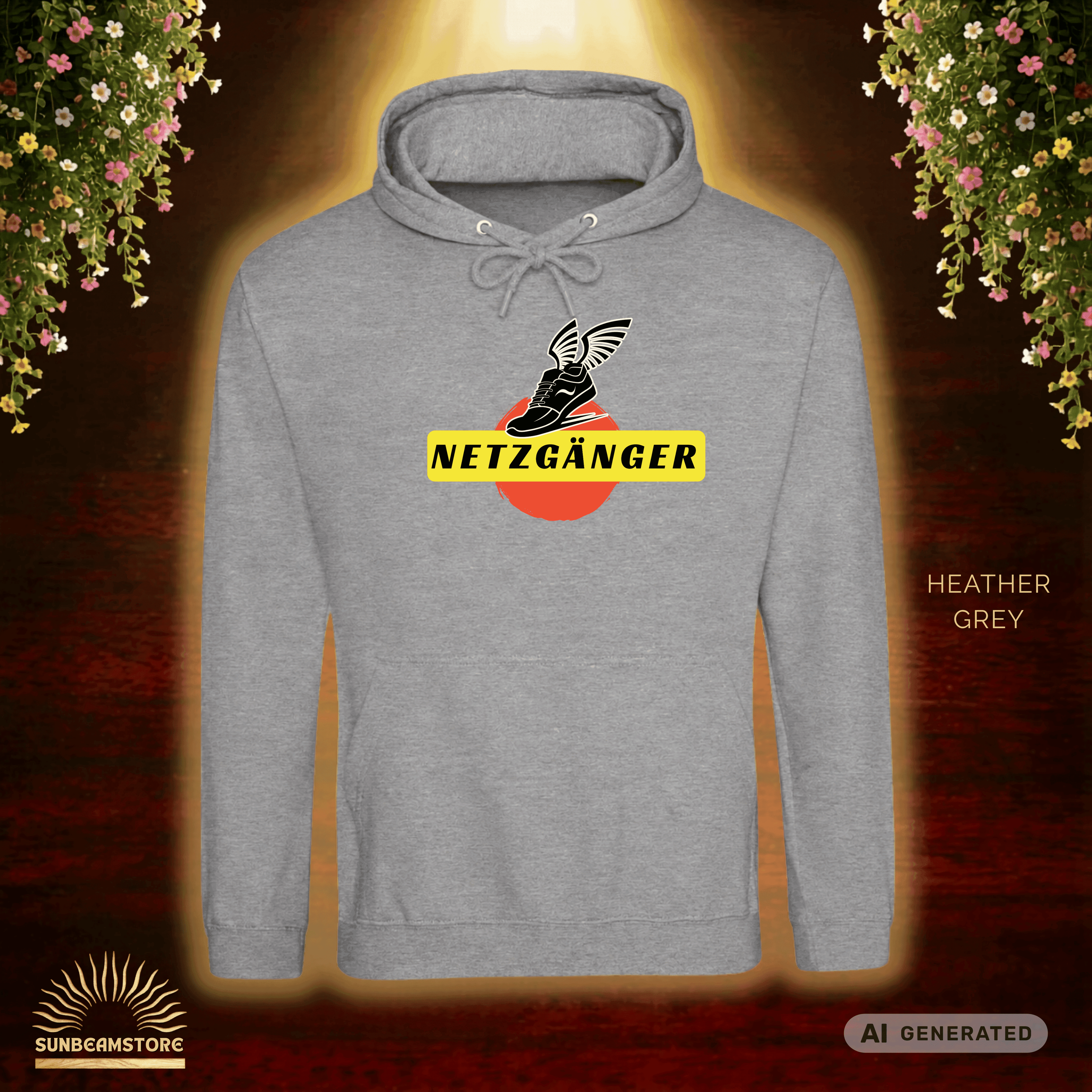 Netzgänger mehrfarbiger Premium Unisex Pullover Hoodie | JustHoods JH001 - Sunbeamstore