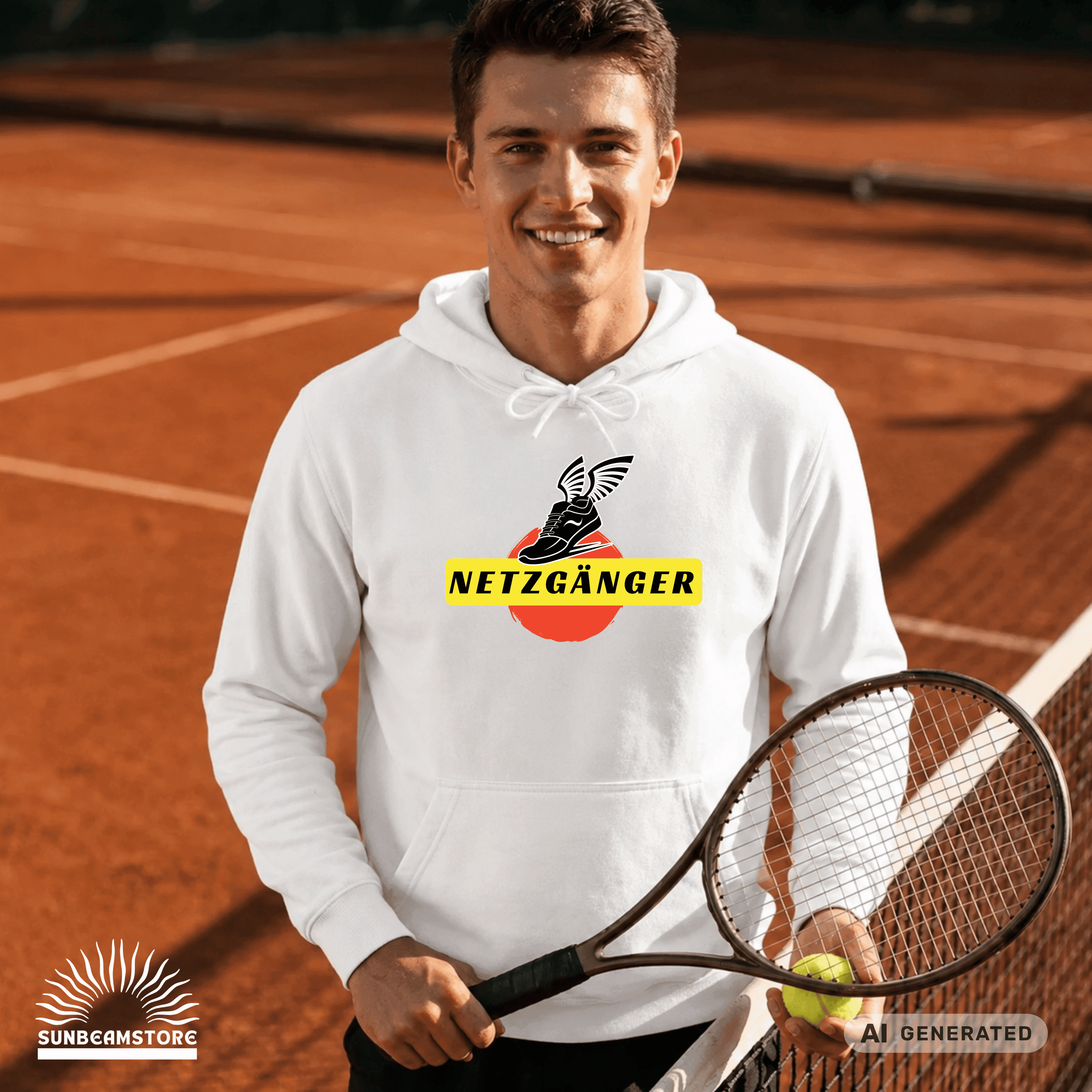 Netzgänger mehrfarbiger Premium Unisex Pullover Hoodie | JustHoods JH001 - Sunbeamstore