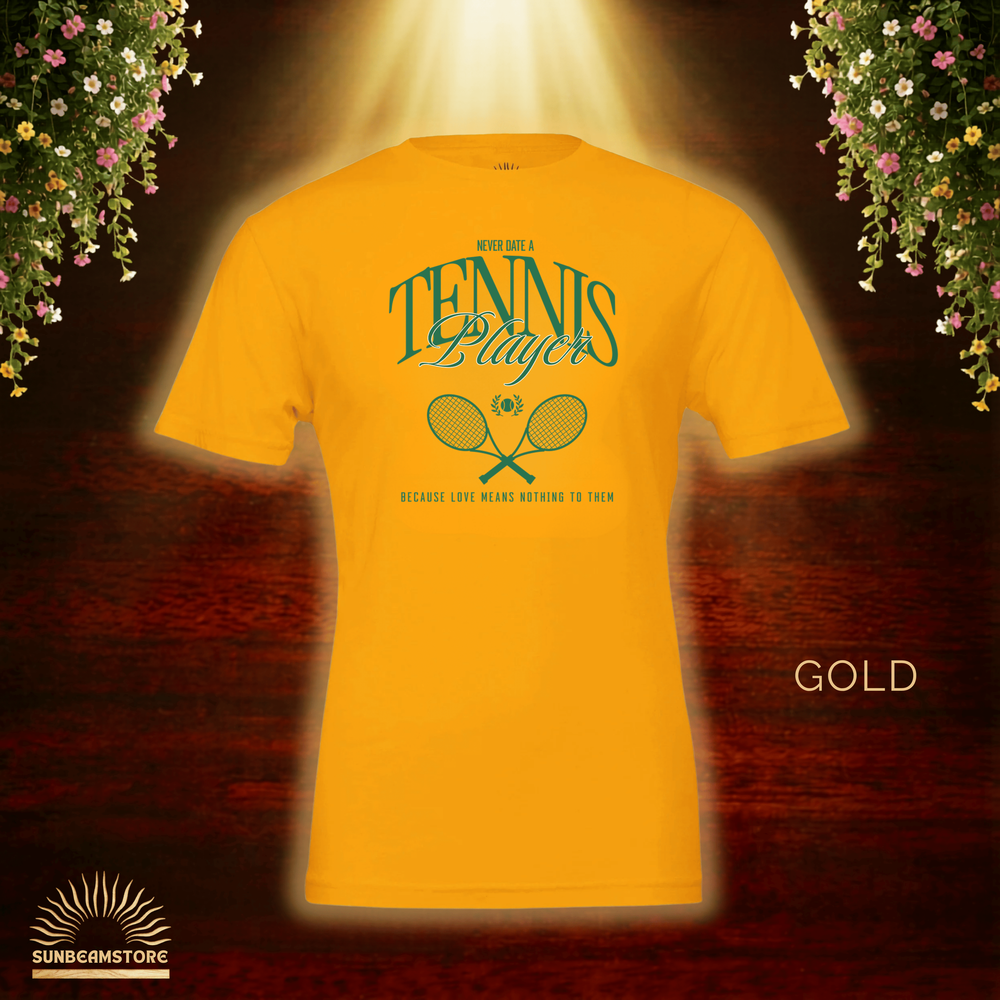 Never Date A Tennis Player T-Shirt – Lustiges Tennis Shirt für Damen & Herren | Bella+Canvas 3001 Premium Unisex Crewneck T-shirt | - Sunbeamstore
