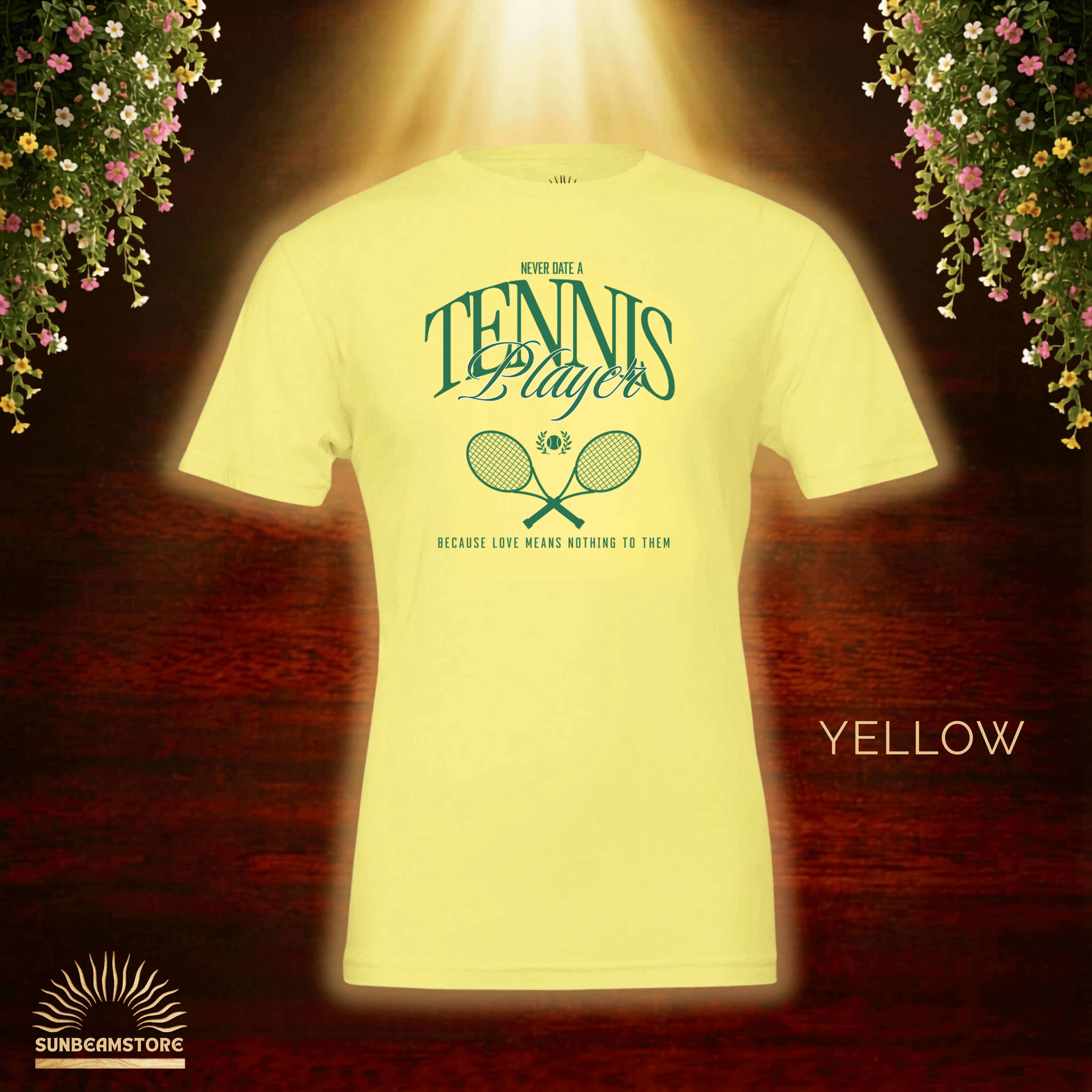Never Date A Tennis Player T-Shirt – Lustiges Tennis Shirt für Damen & Herren | Bella+Canvas 3001 Premium Unisex Crewneck T-shirt | - Sunbeamstore