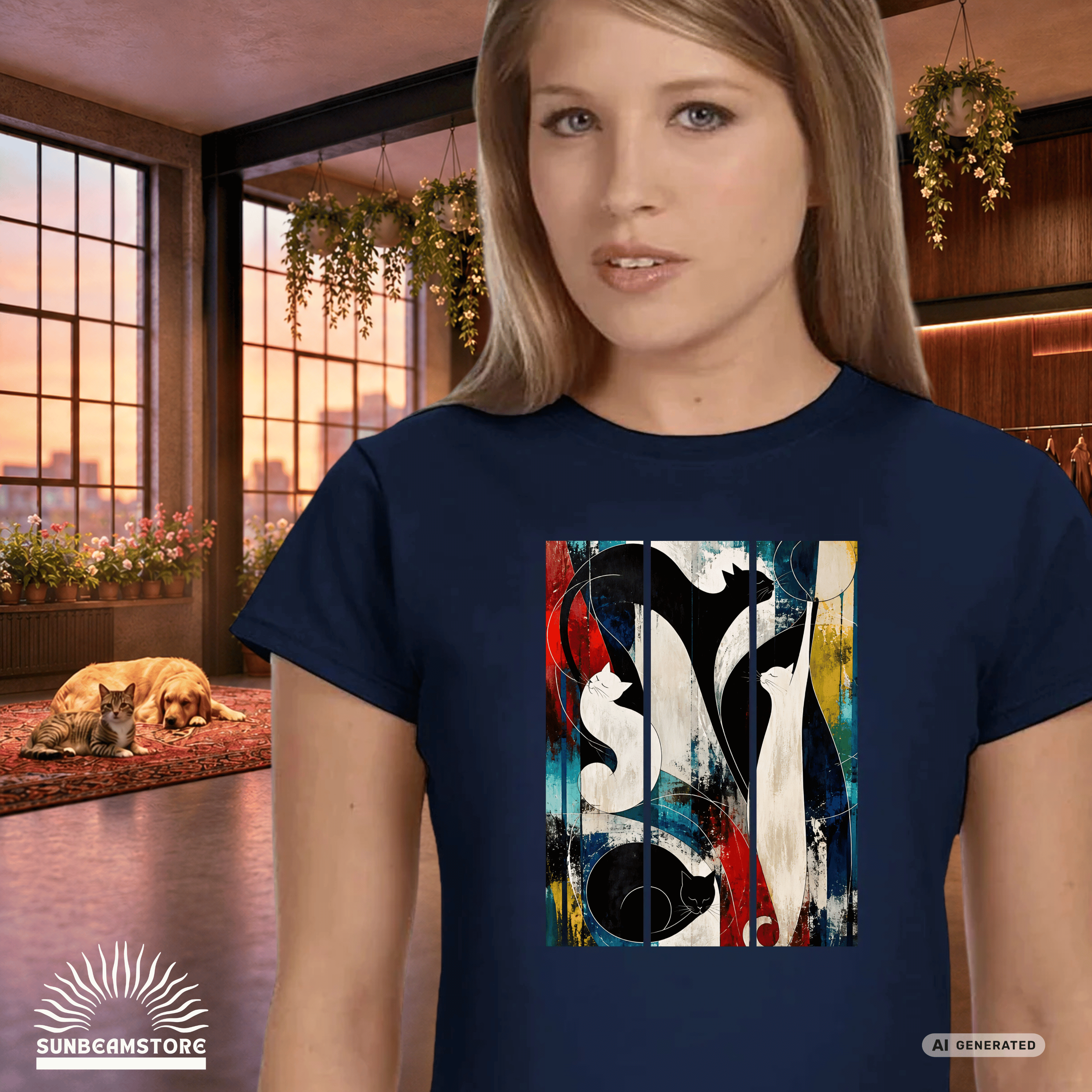 Nocturne for Four Cats – Art Edition T-Shirt