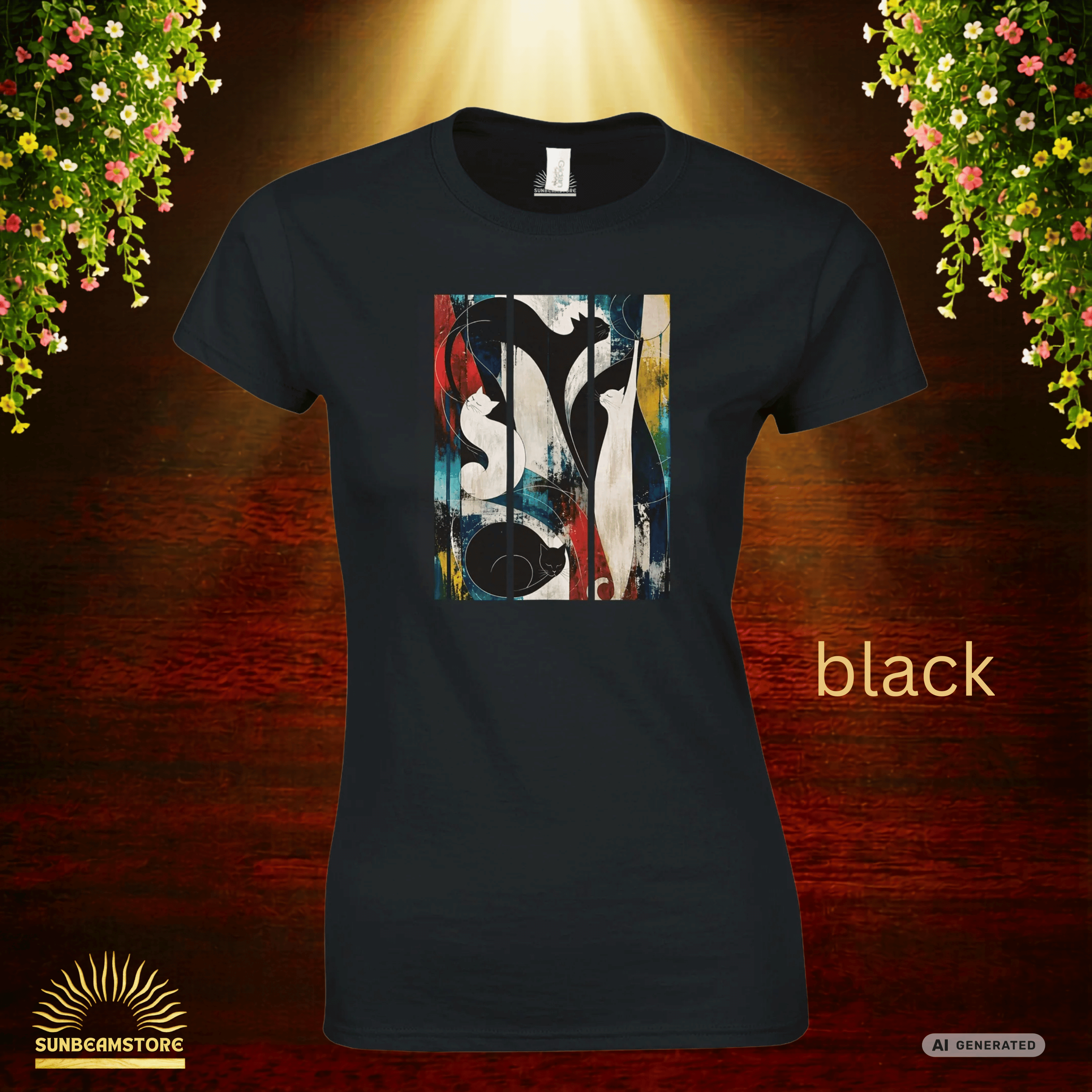 Nocturne for Four Cats – Art Edition T-Shirt