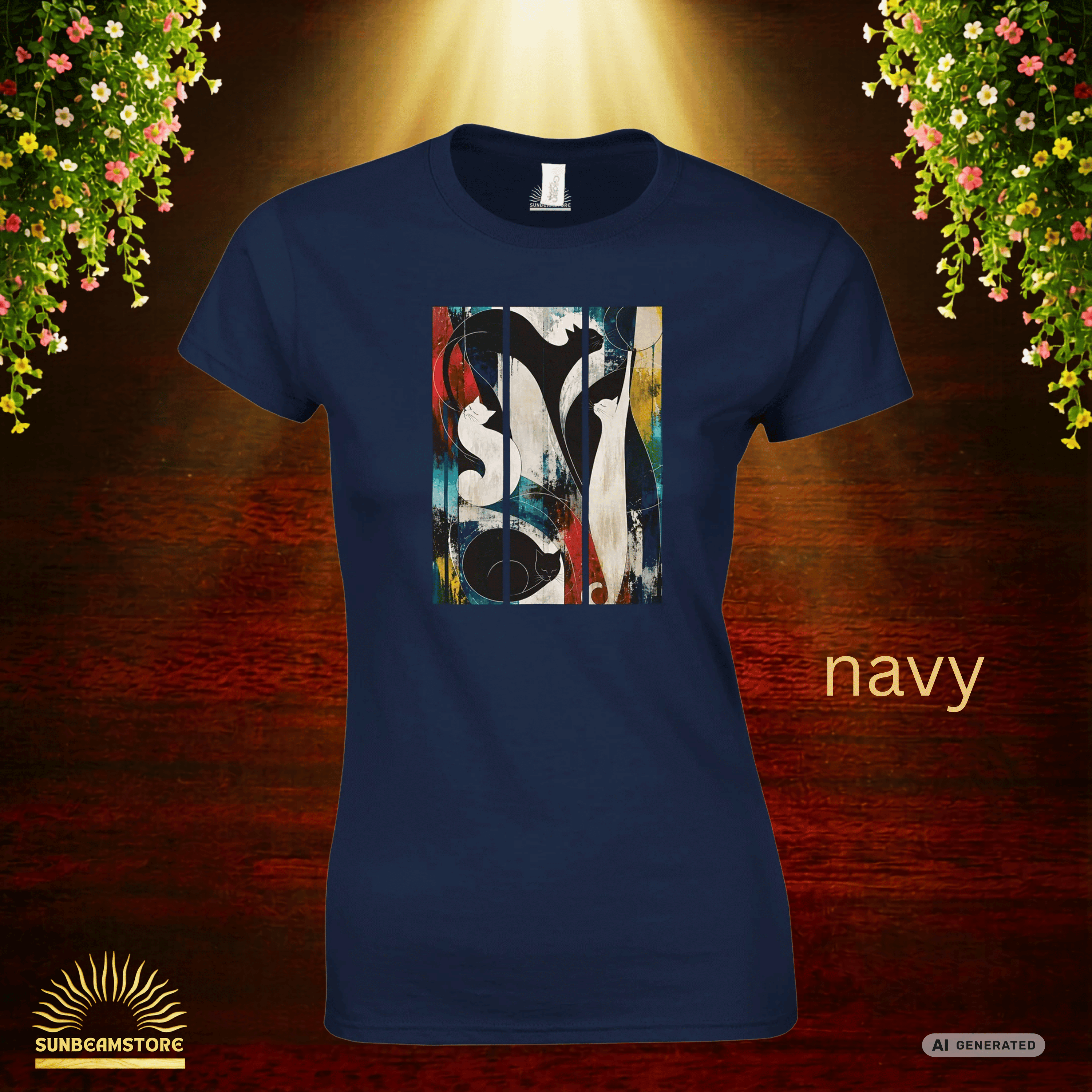 Nocturne for Four Cats – Art Edition T-Shirt