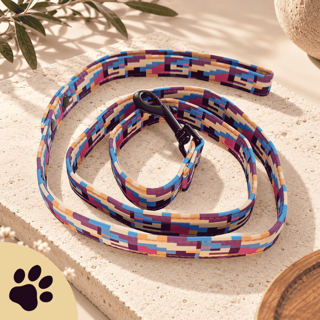 Hundeleine PIXEL - Farbenfrohe Design Hundeleine - Sunbeamstore