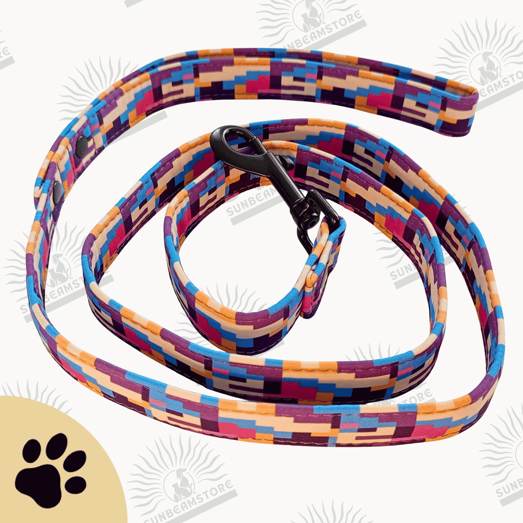 Hundeleine PIXEL - Farbenfrohe Design Hundeleine - Sunbeamstore