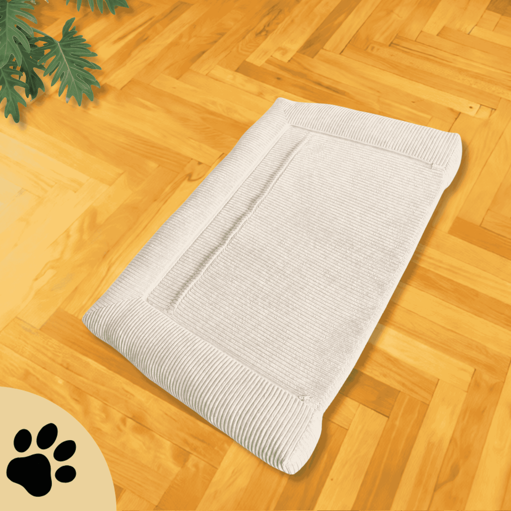 Carré Memory Foam Hundematratze – Vanilla Beige, XL - Sunbeamstore