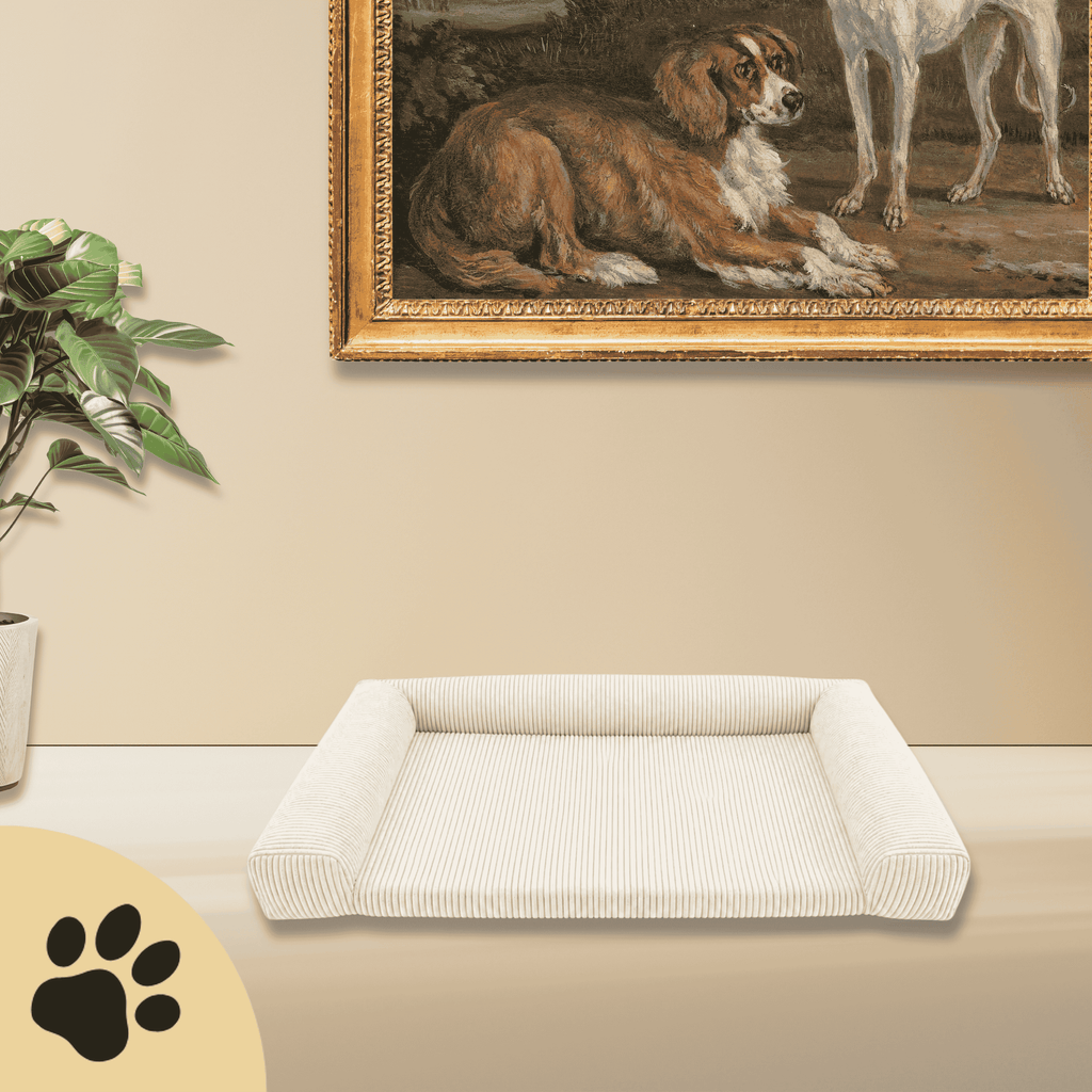 Carré Memory Foam Hundematratze – Vanilla Beige, XL - Sunbeamstore