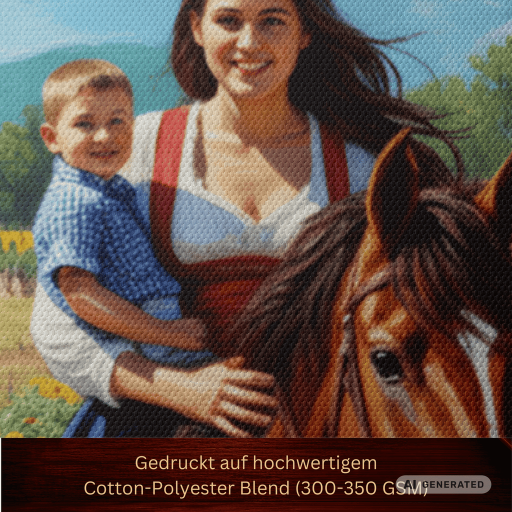 Ride through the cottage garden High-quality digital print on Canvas - Sunbeamstore