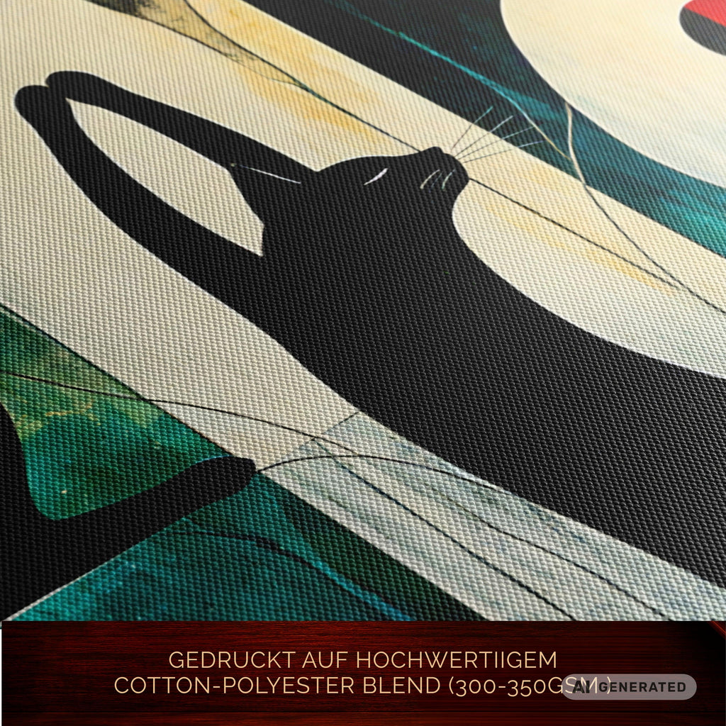 Modernes Katzenbild auf Leinwand 70x100 cm – Sentinels of Silence I Canvas 70x100 cm / 28x40″ - Sunbeamstore