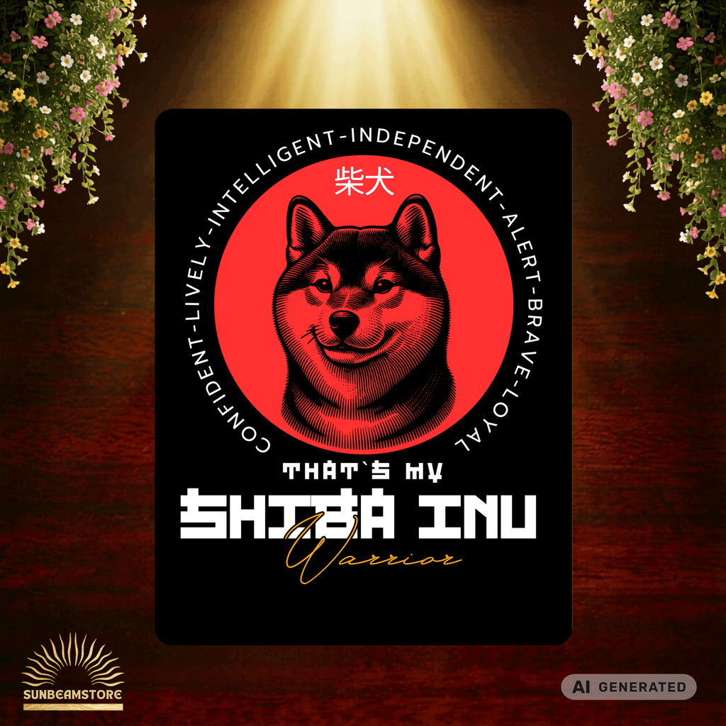 Shiba Inu T-Shirt – „That’s My Shiba Inu Warrior“ Cool Dog Shirt Unisex - Sunbeamstore