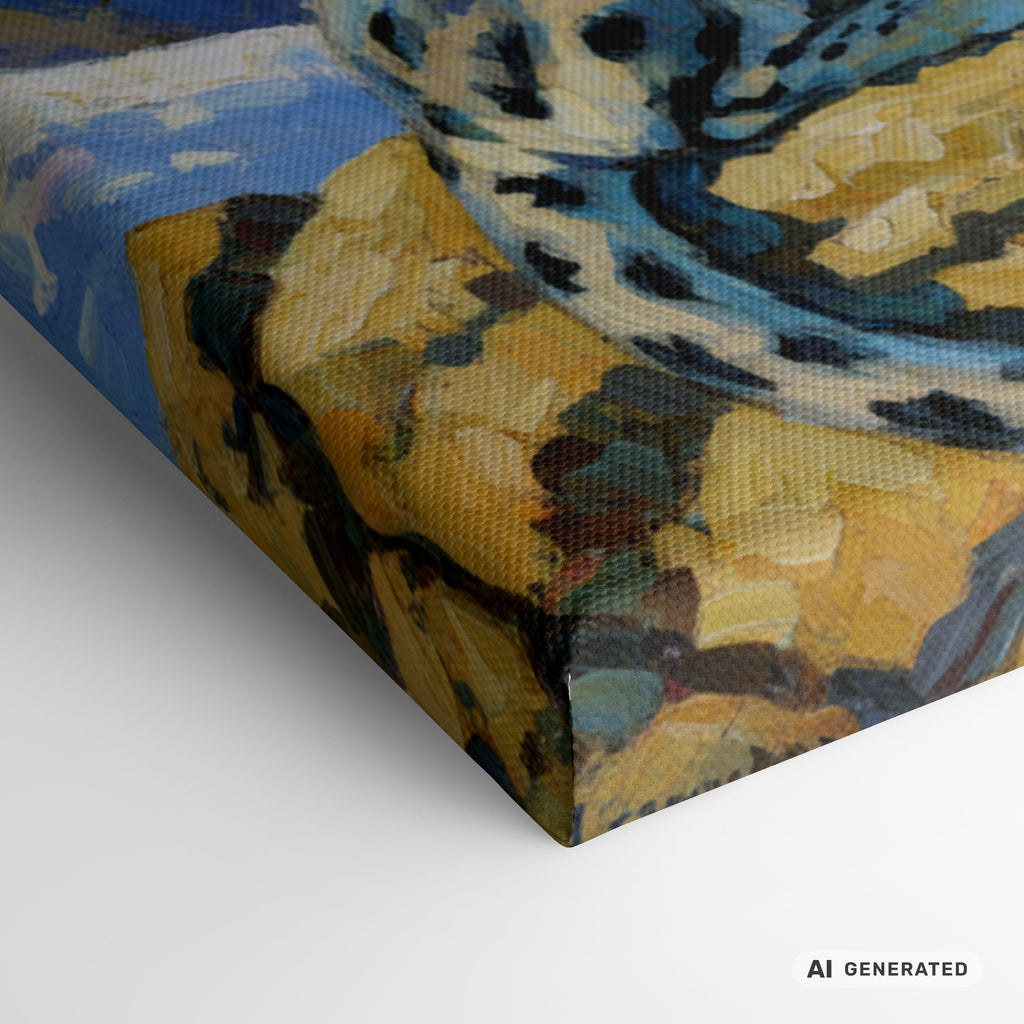 Snow Leopards in the Tianshan Mountains Canvas 50x100 cm / 20x40″ - Sunbeamstore