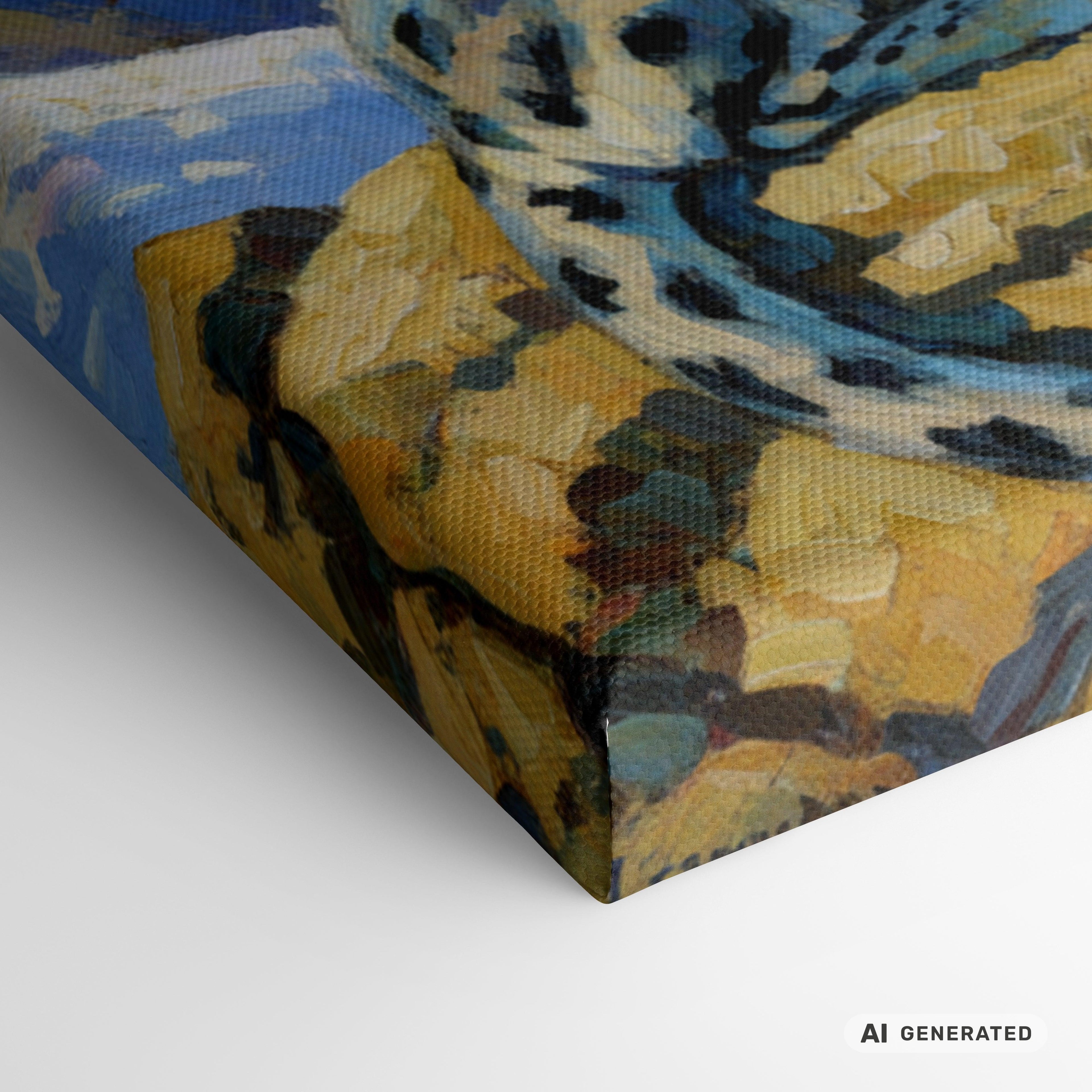 Snow Leopards in the Tianshan Mountains Canvas 50x100 cm / 20x40″ - Sunbeamstore