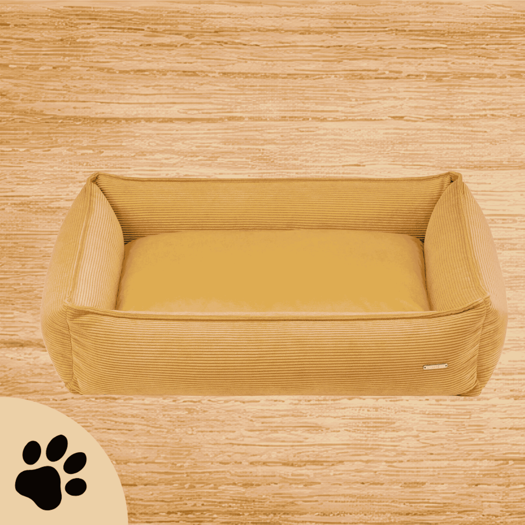Strippo Dog Bed - Honey -Stilvoller Rückzugsort für deinen Hund