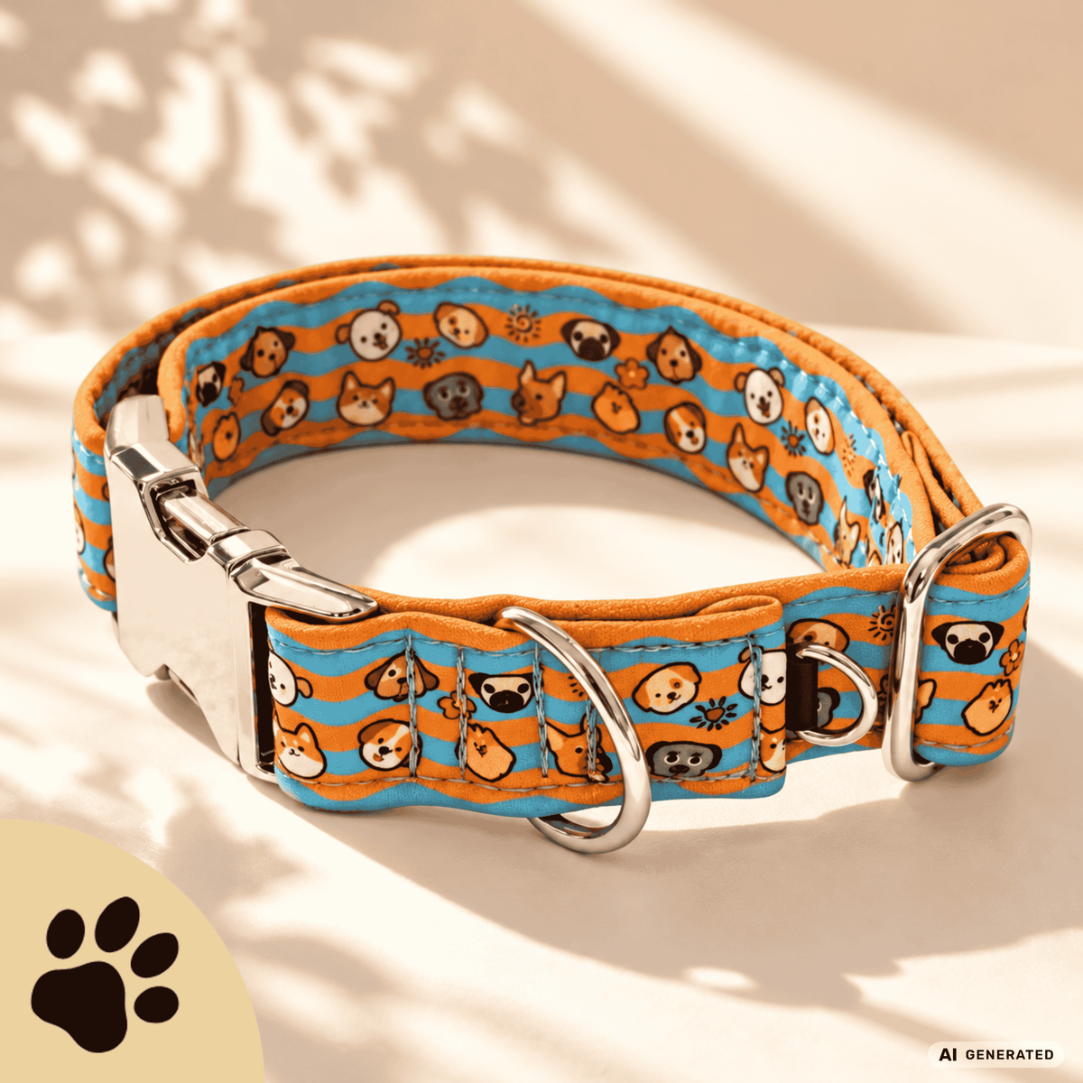 Sunny Dogs - Hundehalsband mit fröhlichem Hundedesign - Sunbeamstore