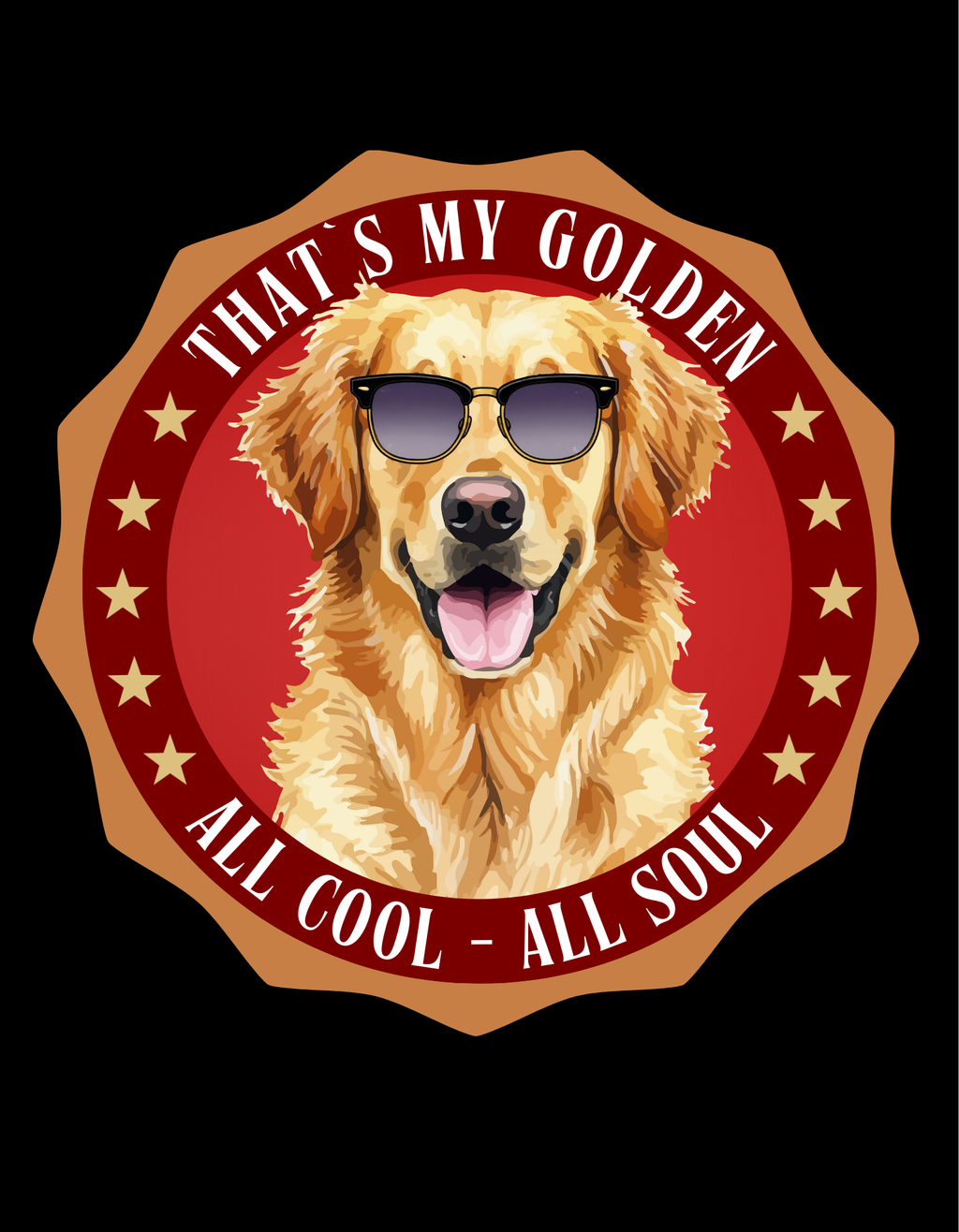 Golden Retriever T-Shirt – Lustiges Hundeshirt „That’s My Golden“ | Dog Lover Geschenk Premium Unisex Crewneck T-shirt | Bella + Canvas 3001
