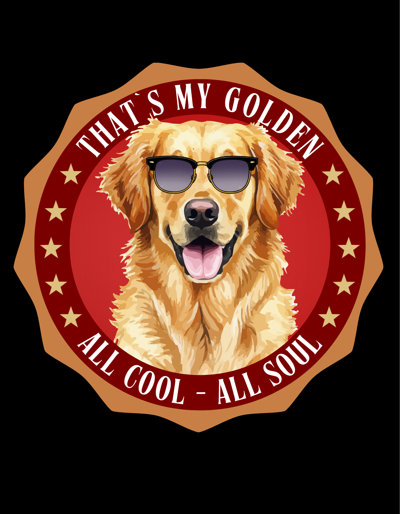 Golden Retriever T-Shirt – Lustiges Hundeshirt „That’s My Golden“ | Dog Lover Geschenk Premium Unisex Crewneck T-shirt | Bella + Canvas 3001