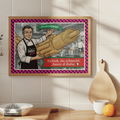 Technik, die schmeckt – Italienische Pop Art Wandkunst | Pasta Poster für Küche & Restaurant | The Pasta Series No. 2Premium Semi-Glossy Paper Poster 70x100 cm / 28x40″