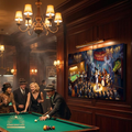 "The Velvet Note at Metropol" Canvas 50x100 cm / 20x40″ Leinwandbild mit musikalischen Ambiente